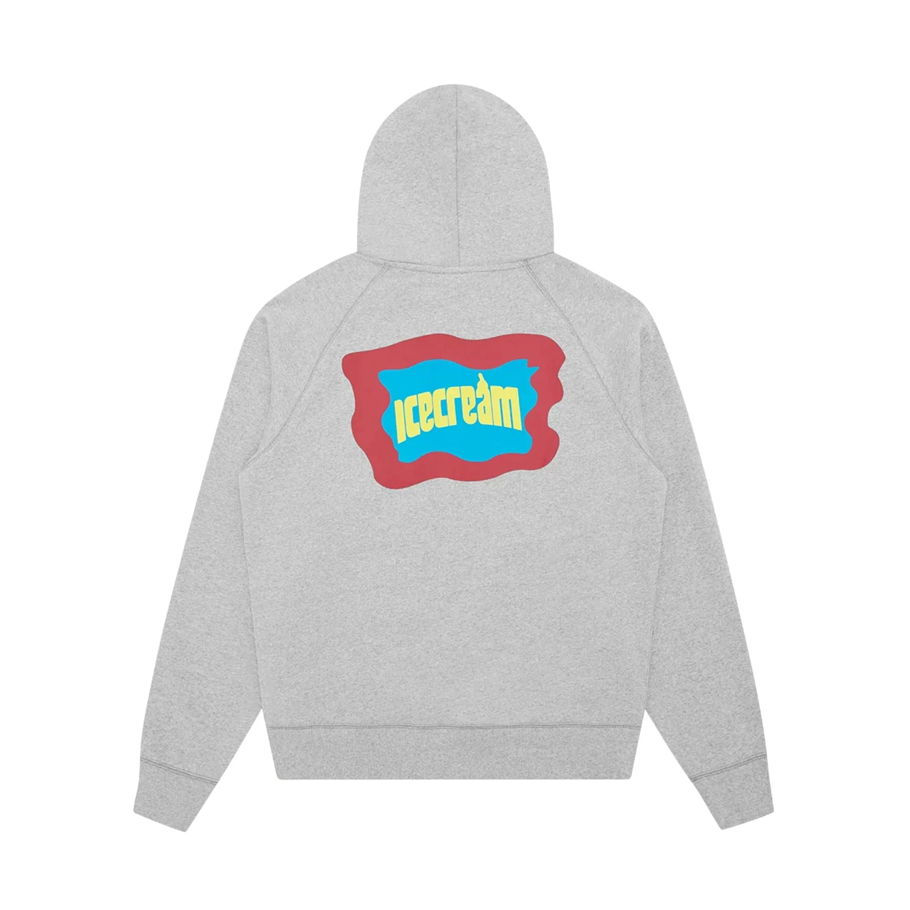 ICECREAM Block Logo Zip Through Hoodie 'Heather Grey' - Image 2