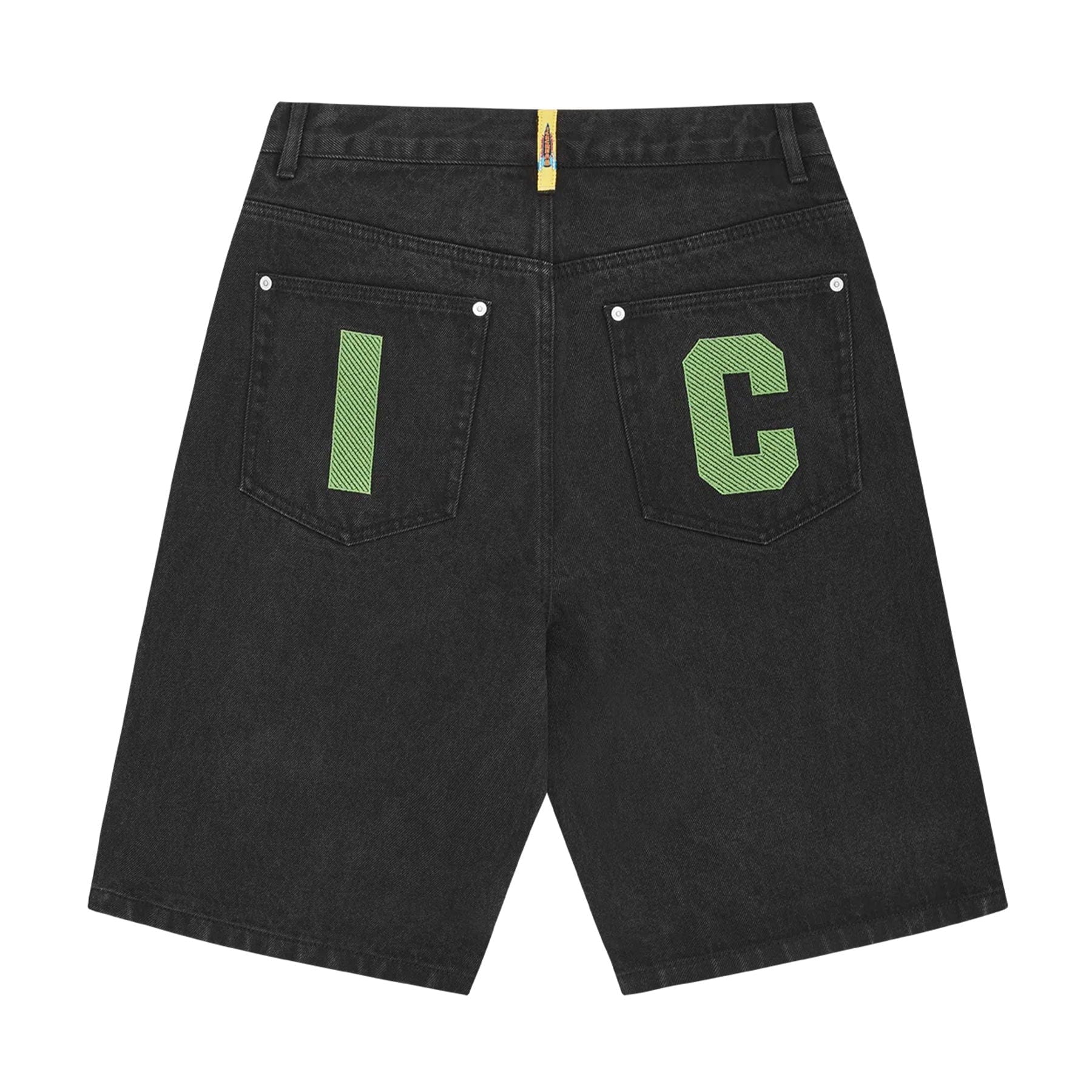 ICECREAM Running Dog Denim Shorts 'Black Denim' - Image 2