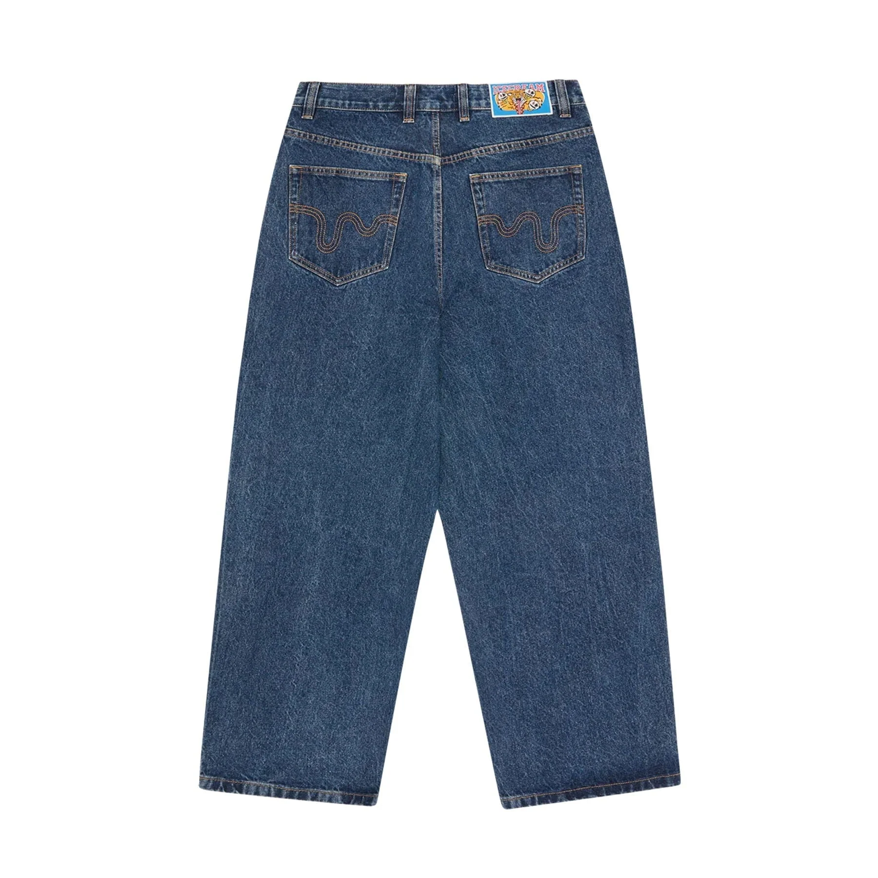 ICECREAM Running Dog Triple Scoop Denim Pants 'Mid Wash Blue' - Image 2