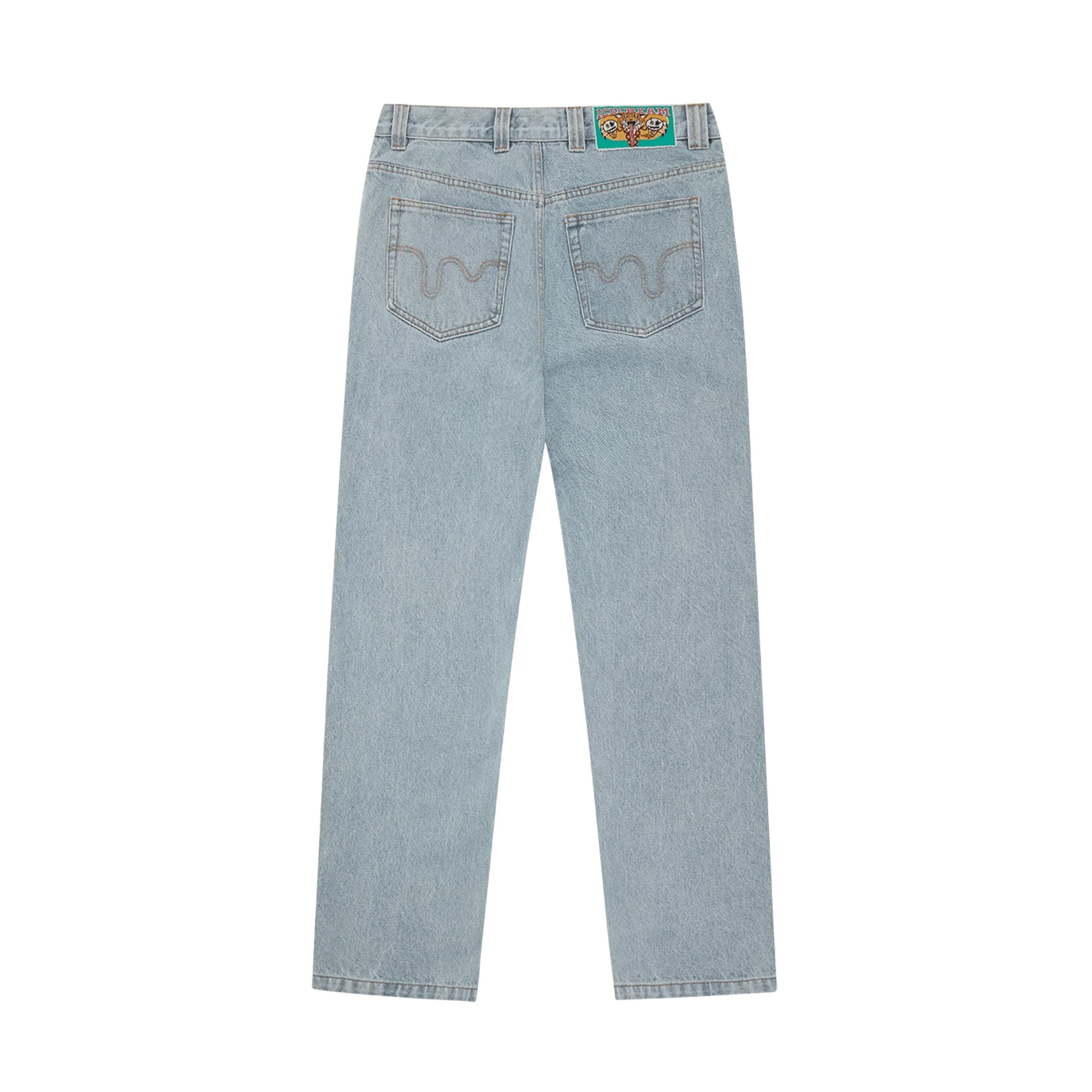 ICECREAM Running Dog Double Scoop Denim Pants 'Heavy Wash Blue' - Image 2