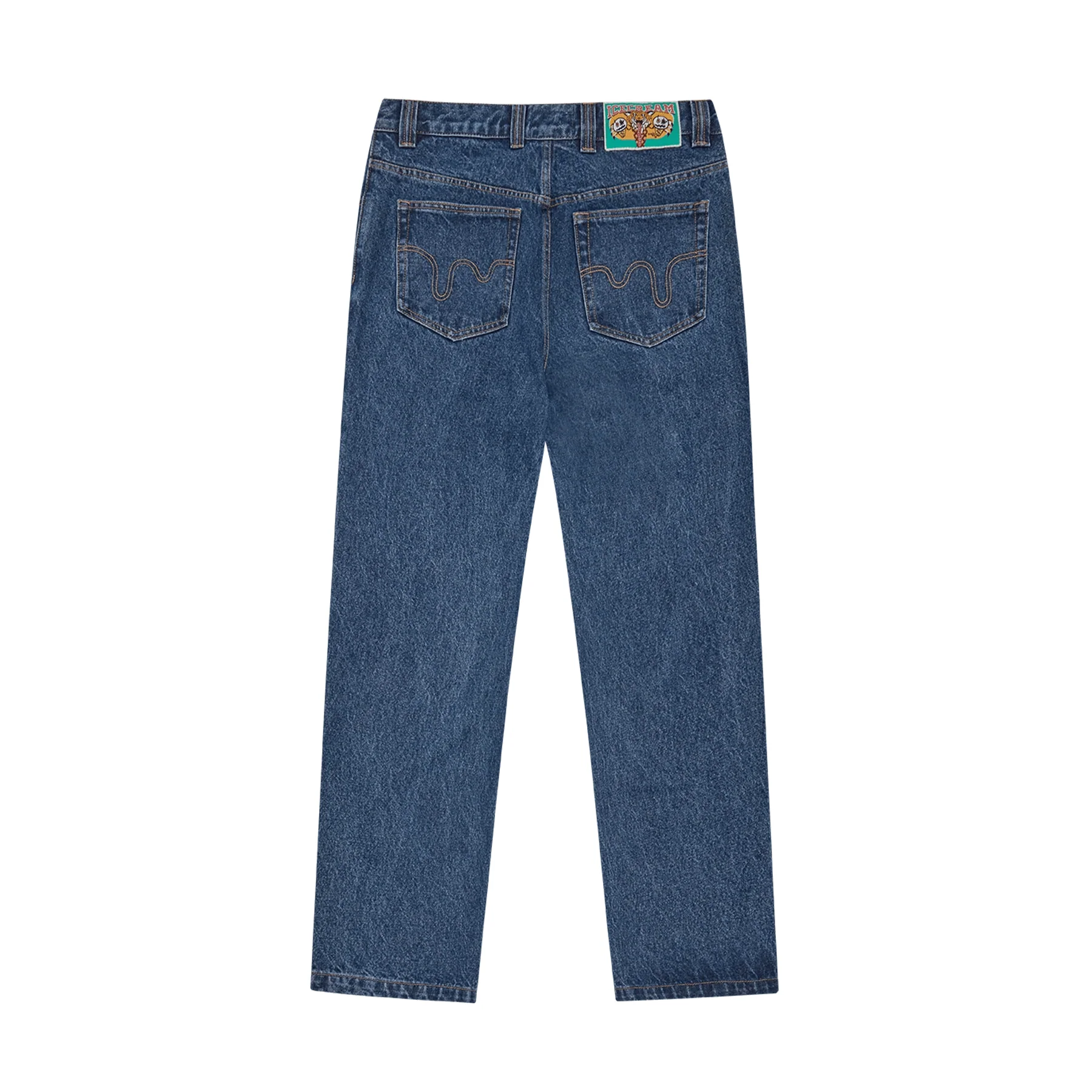 ICECREAM Running Dog Double Scoop Denim Pants 'Mid Wash Blue' - Image 2