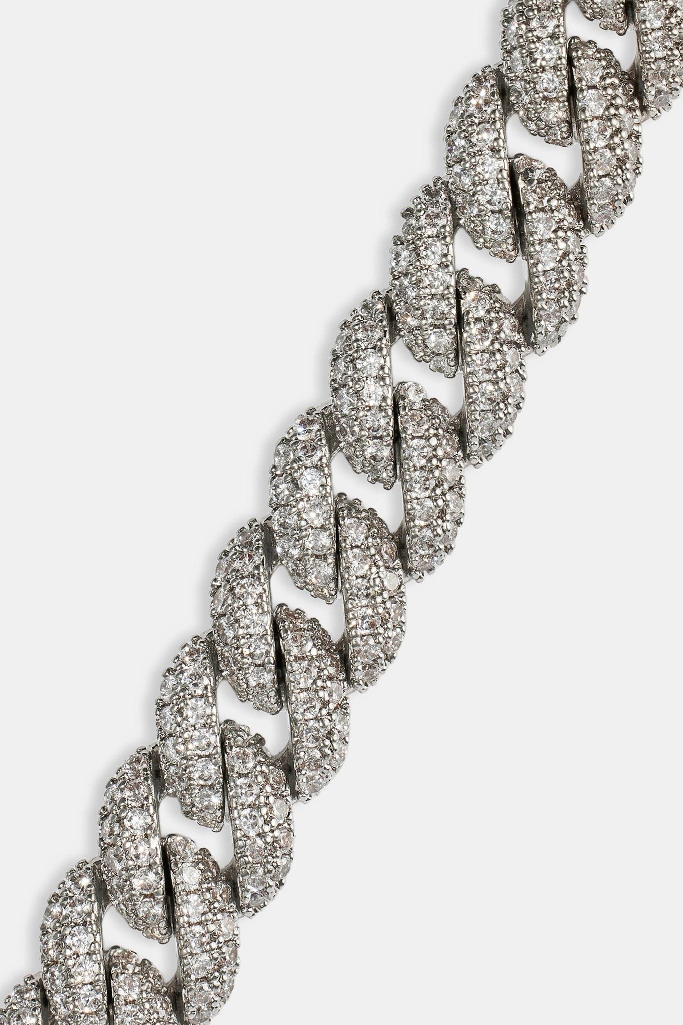 Cernucci Iced Cuban Chain - 8mm - White - Image 4