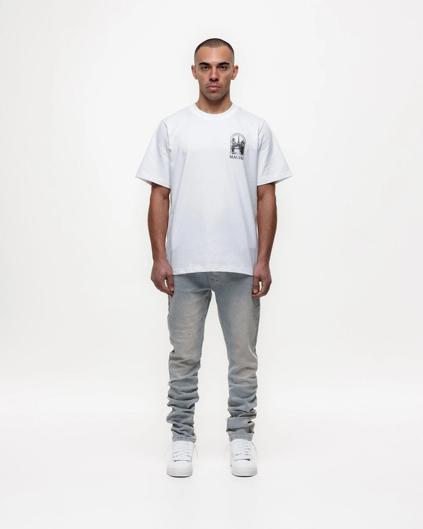Magiri Indigo Painted Slim Jeans 'Blue' - Image 3