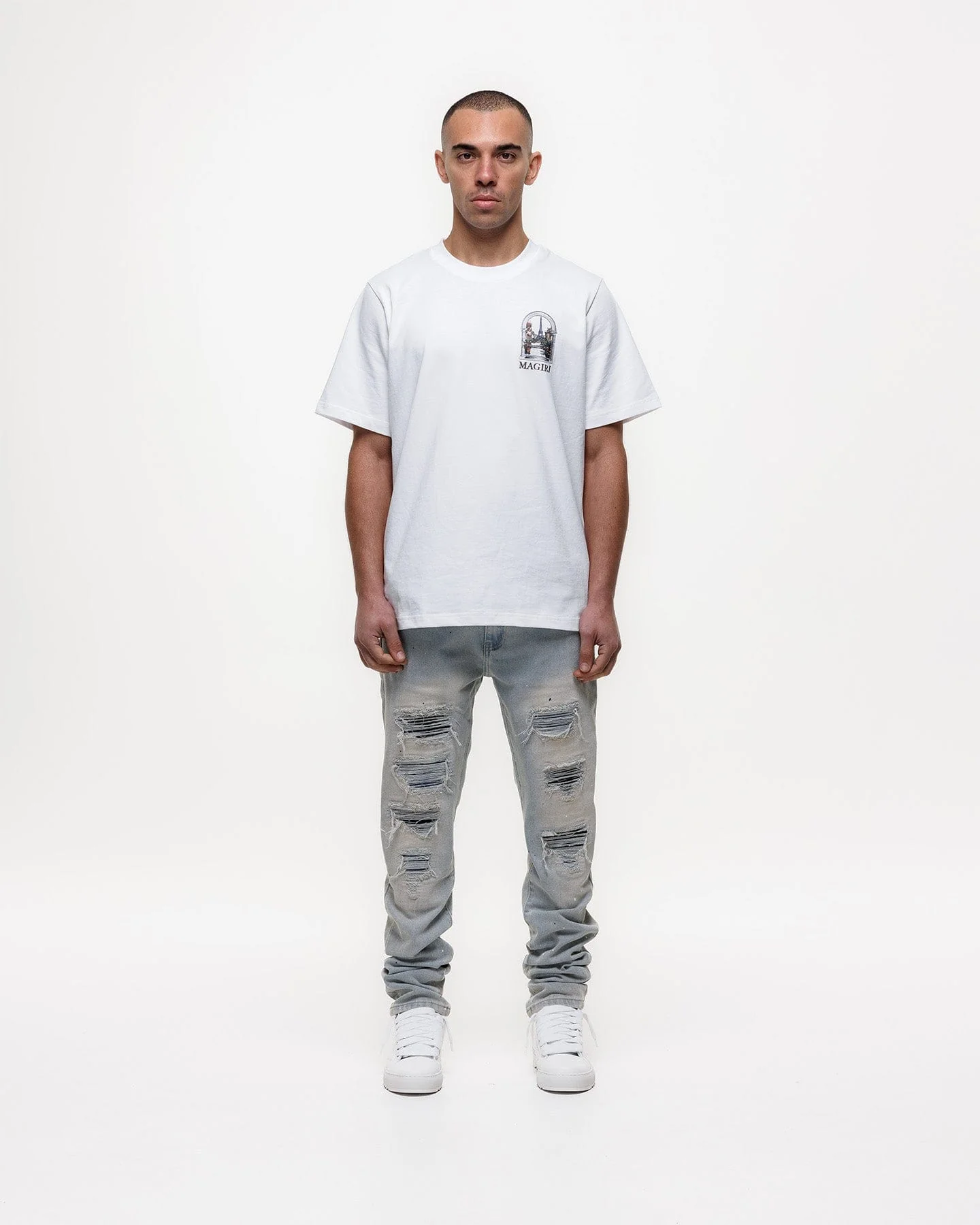 Magiri Indigo Ripped Slim Jeans 'Blue' - Image 3