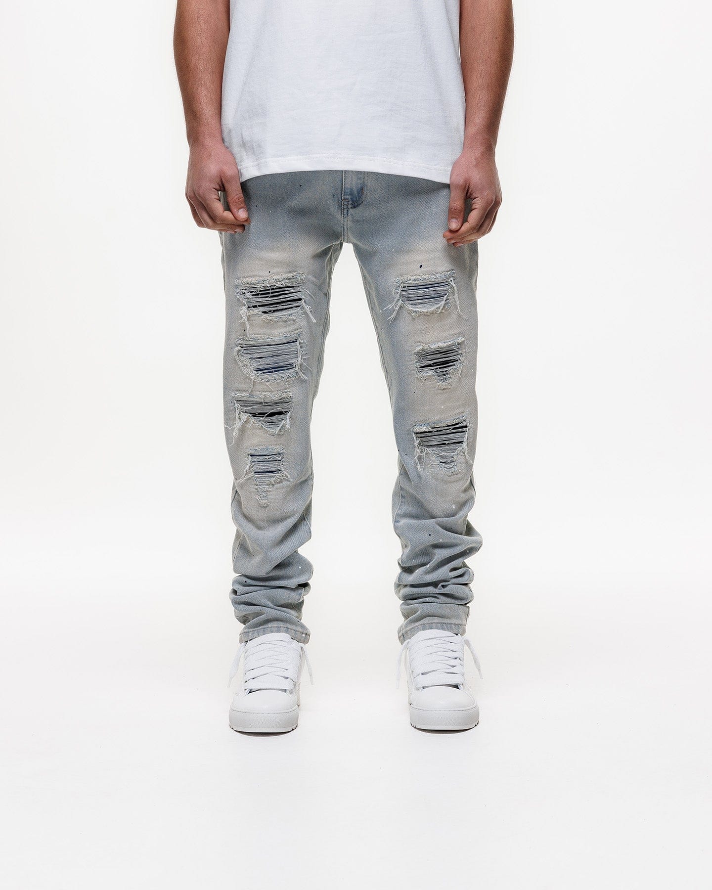 Magiri Indigo Ripped Slim Jeans 'Blue' - Image 4