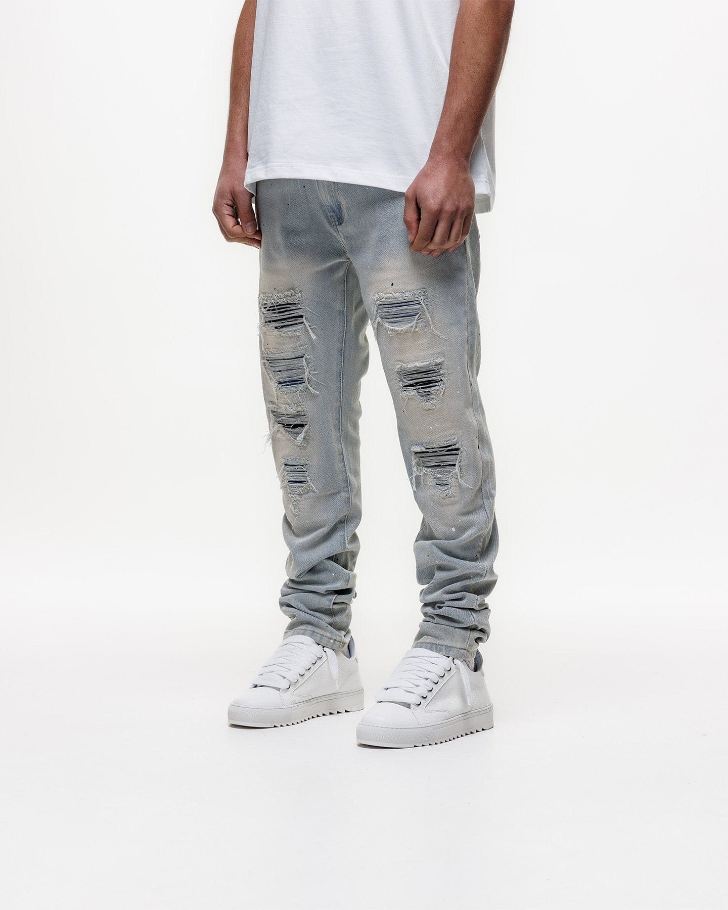 Magiri Indigo Ripped Slim Jeans 'Blue' - Image 5