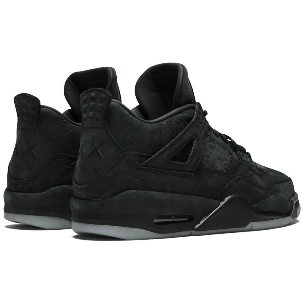 KAWS x Air Jordan 4 Retro Black - Image 3