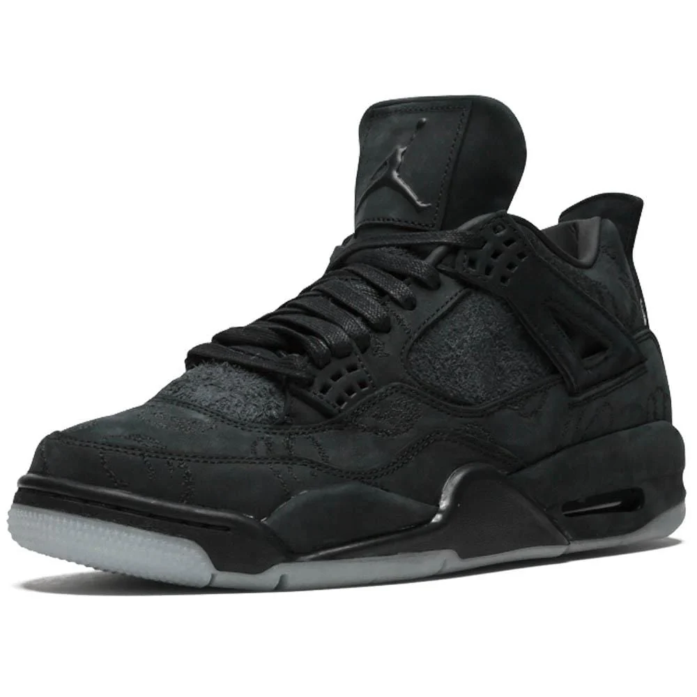 KAWS x Air Jordan 4 Retro Black - Image 4