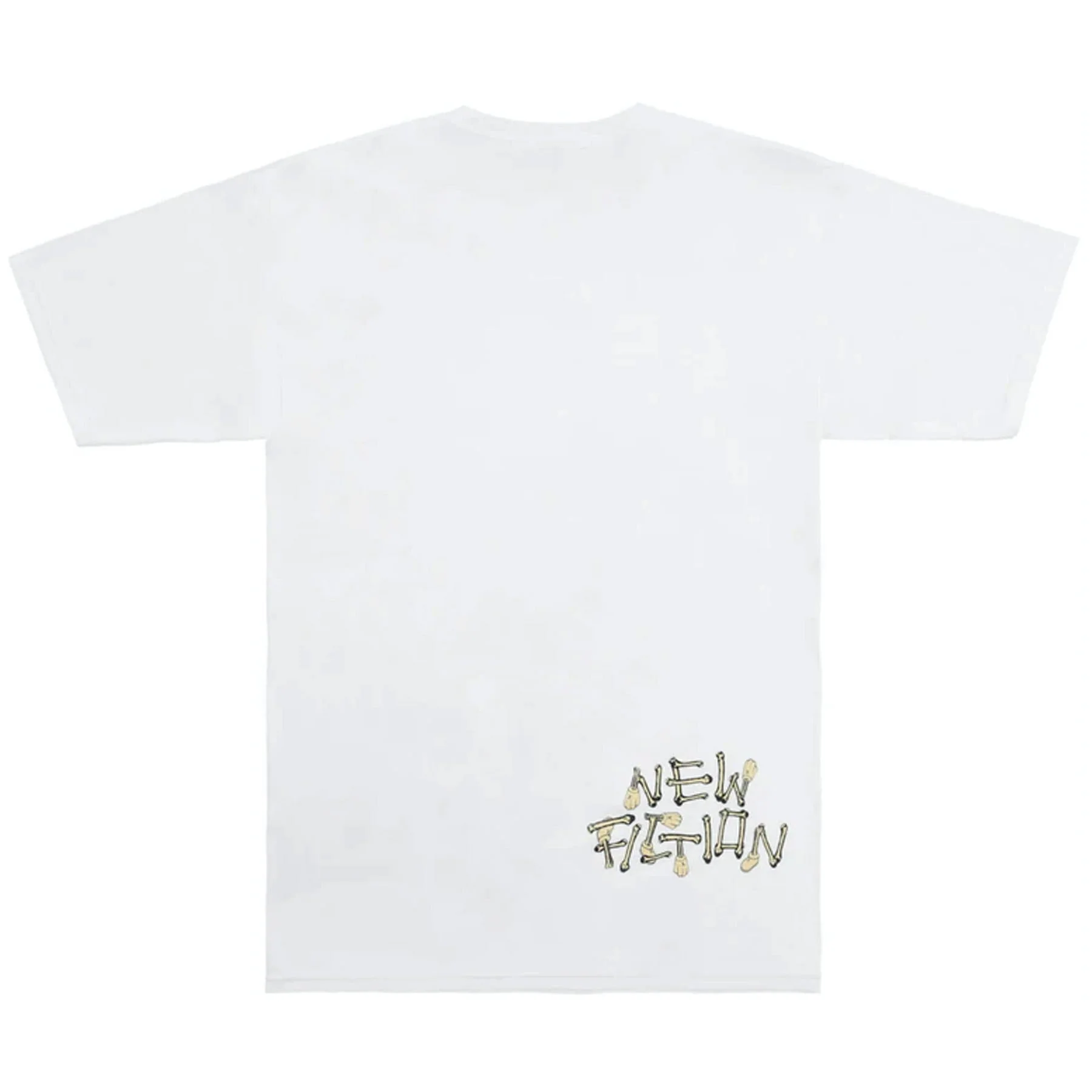 KAWS Skeleton New Fiction Bone T-Shirt 'White' - Image 2