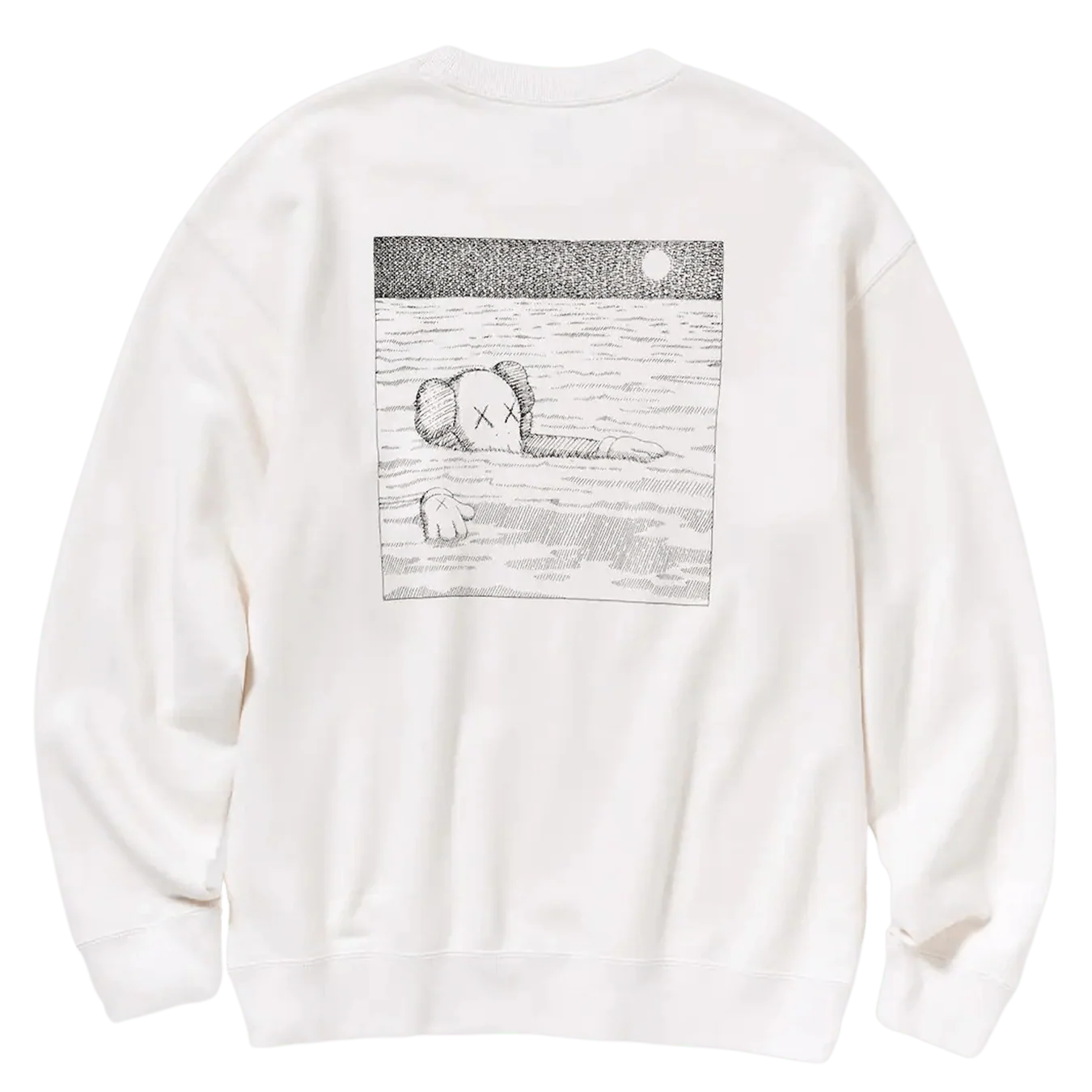 KAWS x UNIQLO UT Graphic Sweatshirt 'White' - Image 2