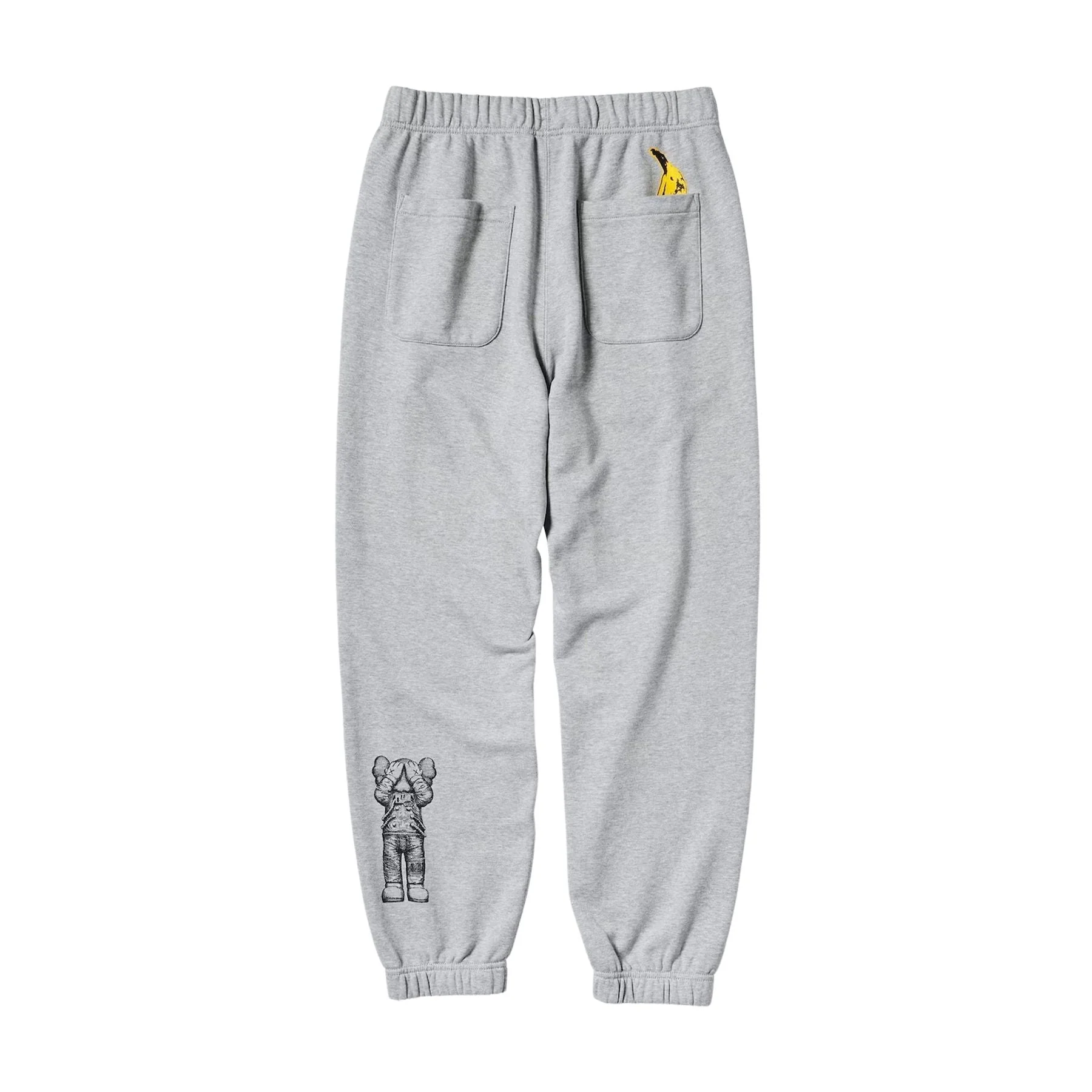 KAWS x Warhol x UNIQLO UT Joggers 'Grey' - Image 2