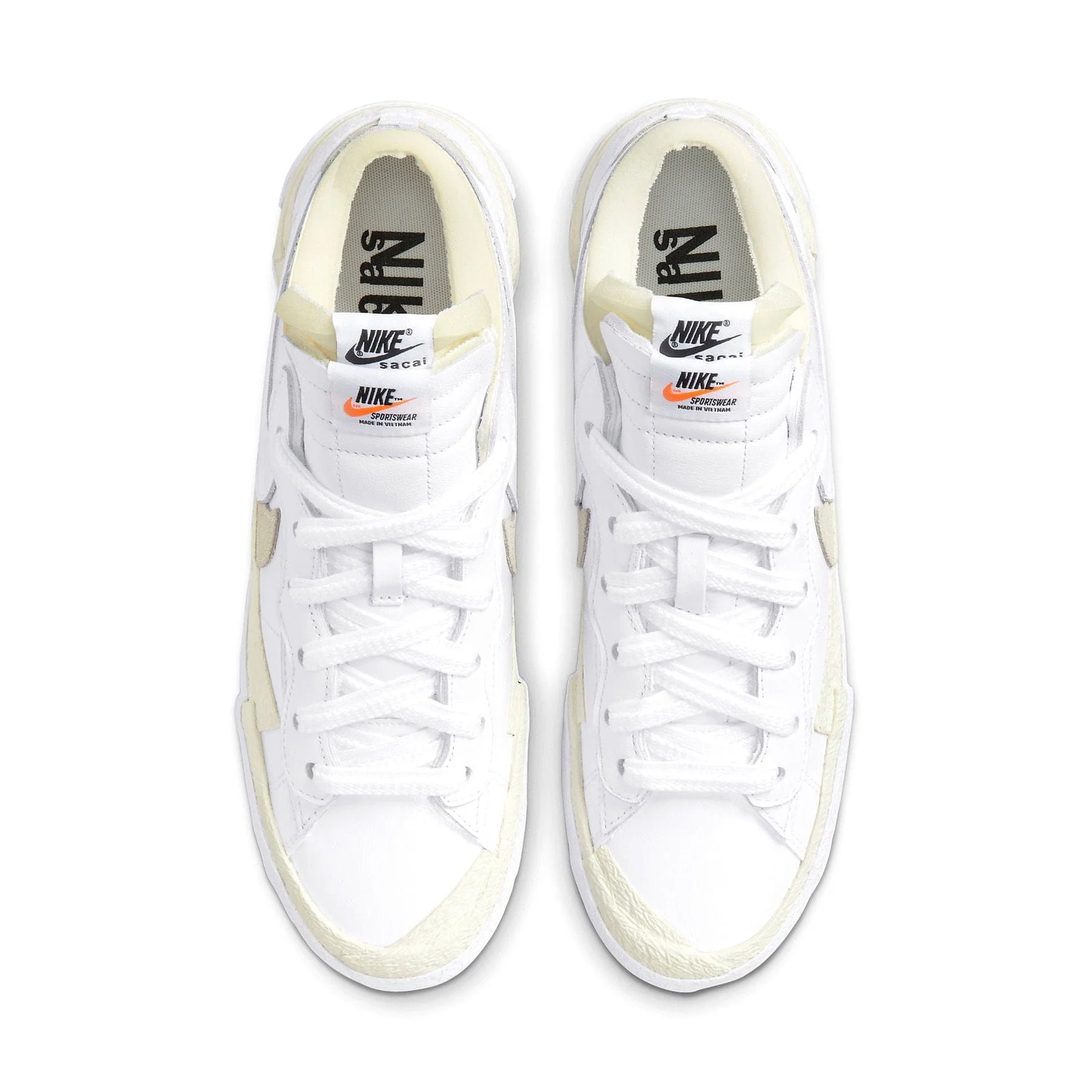 Kaws x sacai x Nike Blazer Low 'White Patent' - Image 3