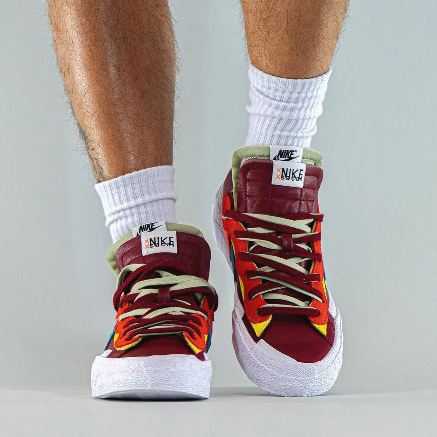 KAWS x sacai x Nike Blazer Low ‘Team Red’ - Image 7