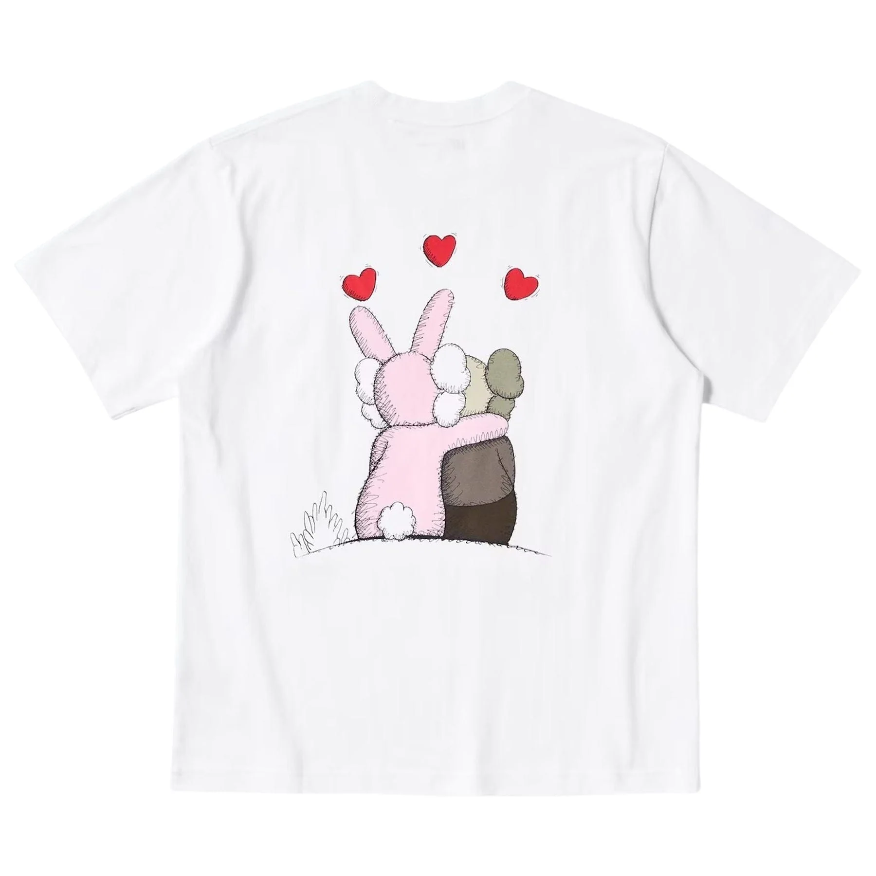 KAWS x Warhol UNIQLO UT Graphic T-Shirt 'White Red' - Image 2
