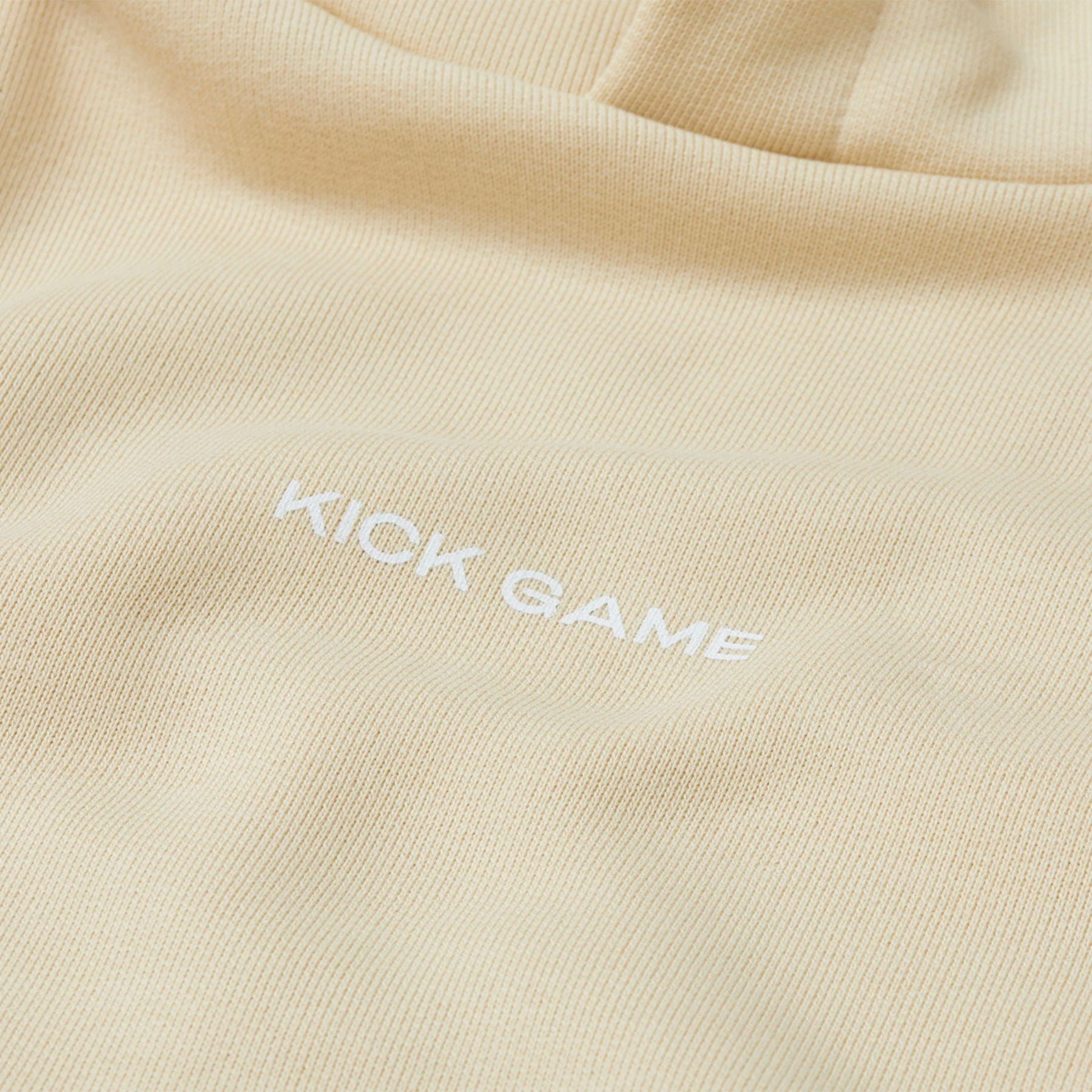 Kick Game Logo Hoodie 'Cream' - Image 3