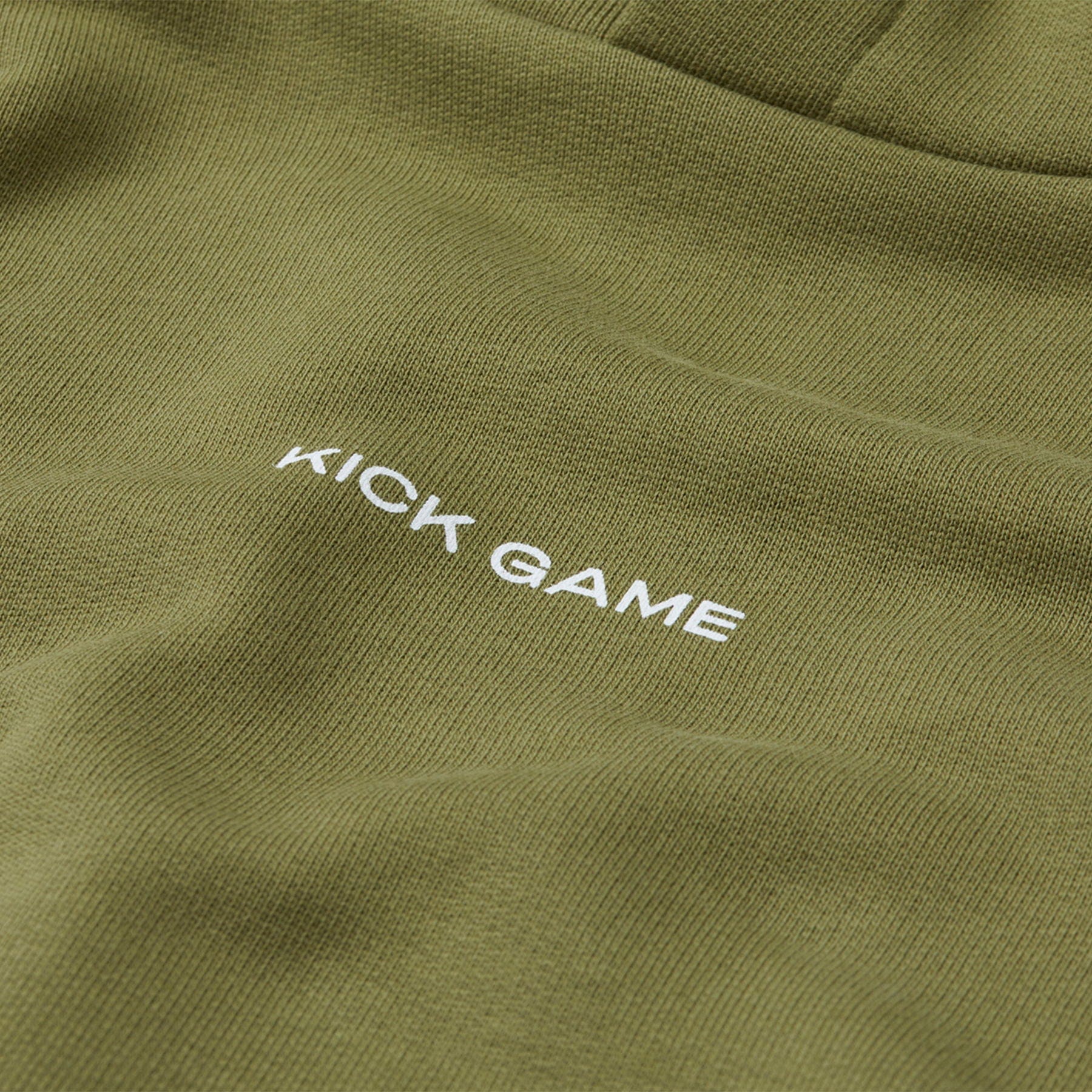 Kick Game Logo Hoodie 'Olive' - Image 2
