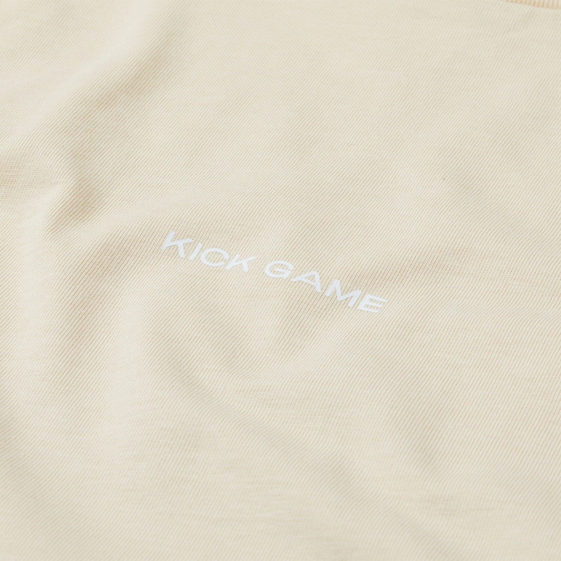 Kick Game Logo T-Shirt 'Butter Cream' - Image 3