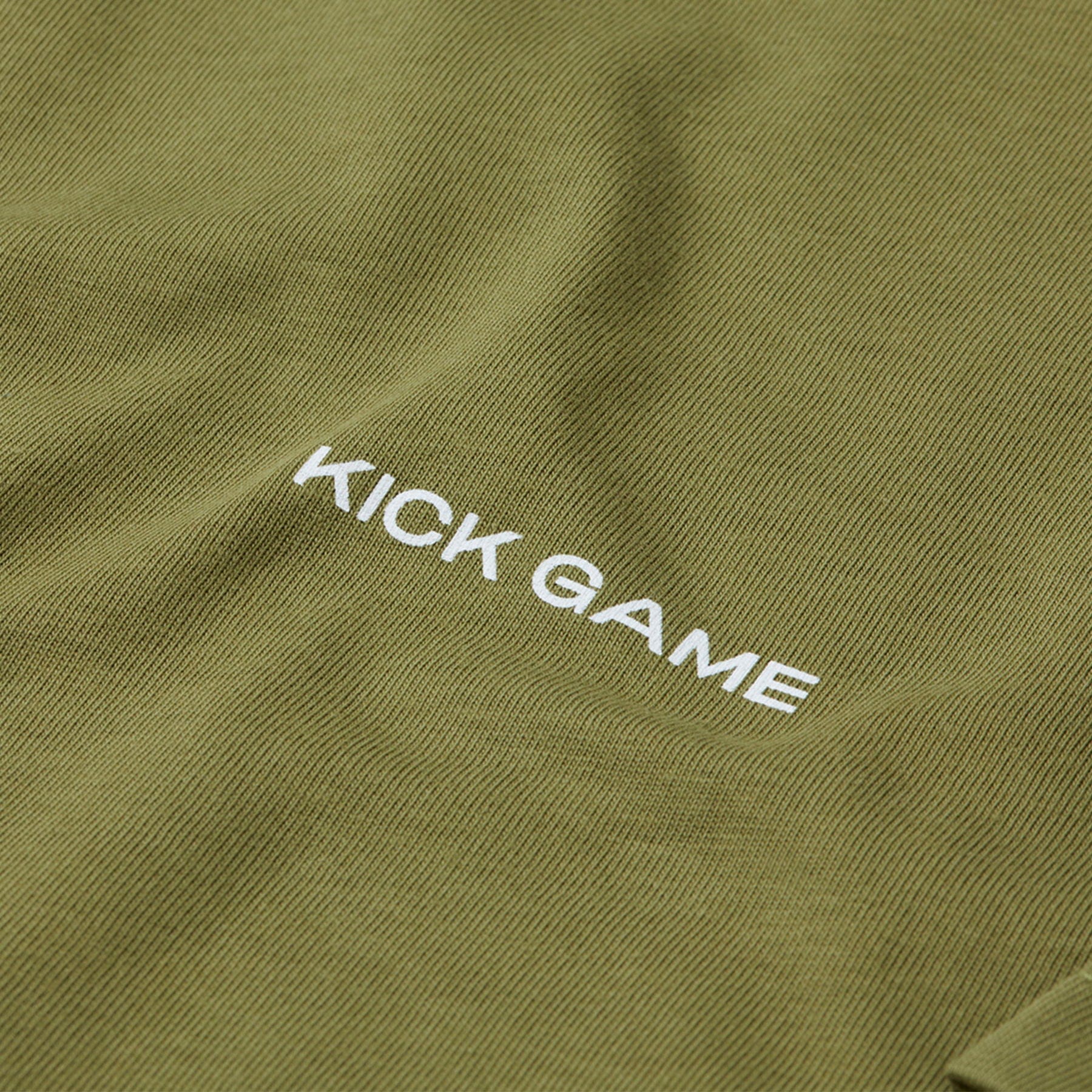 Kick Game Logo T-Shirt 'Martini Olive' - Image 3