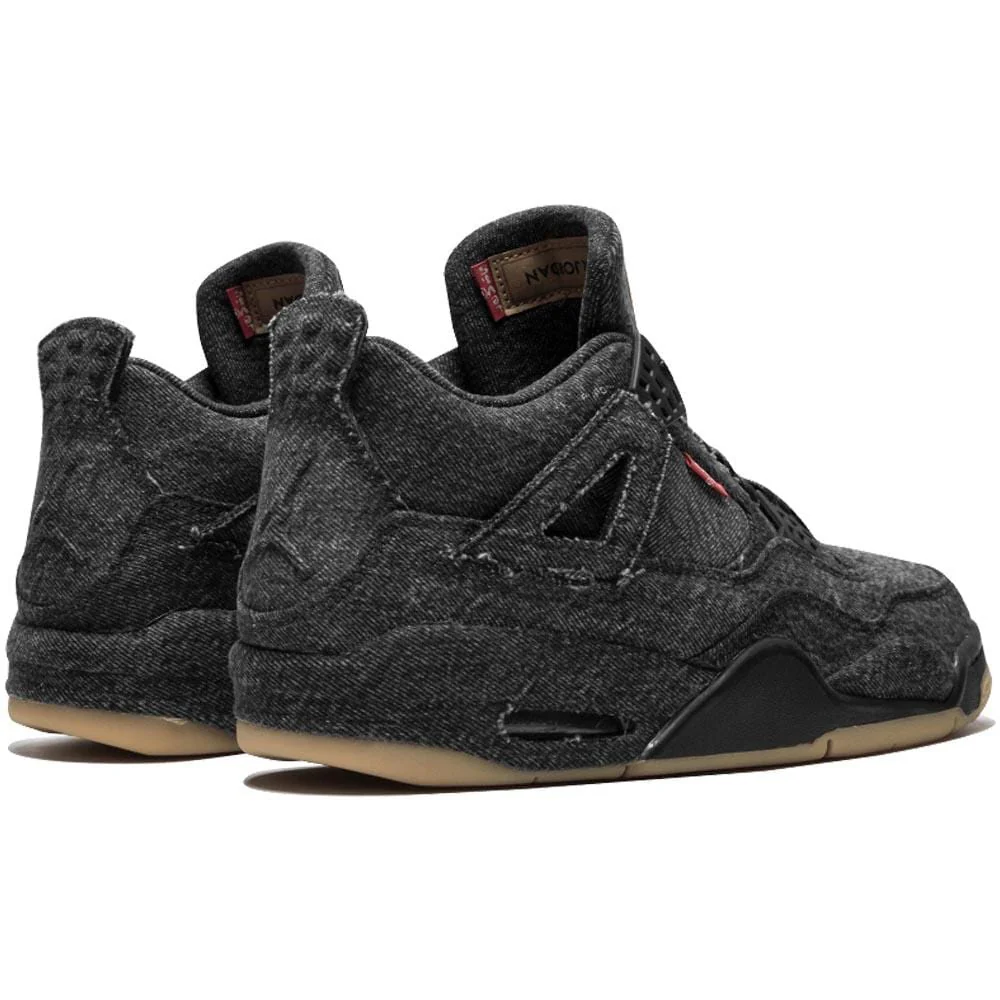 Levis x Nike Air Jordan 4 Black - Image 3