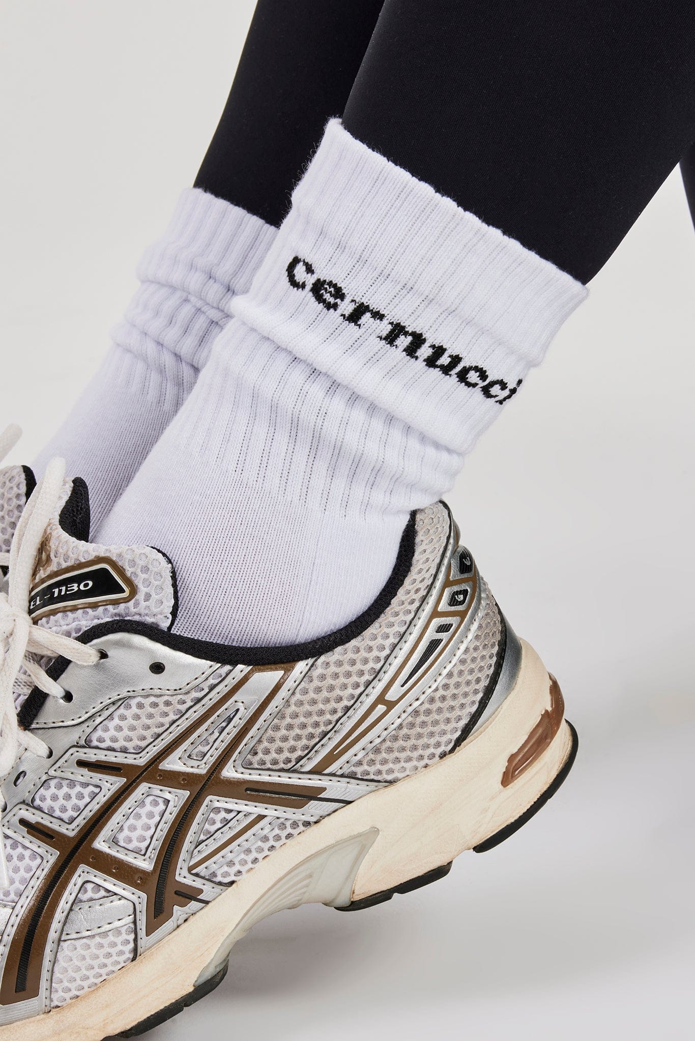 Cernucci Logo Socks - White - Image 2
