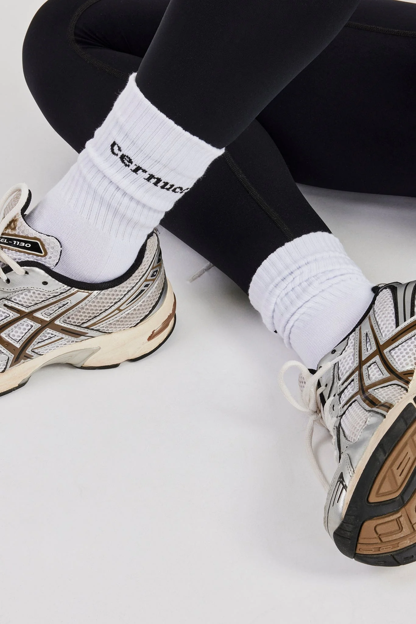 Cernucci Logo Socks - White - Image 3