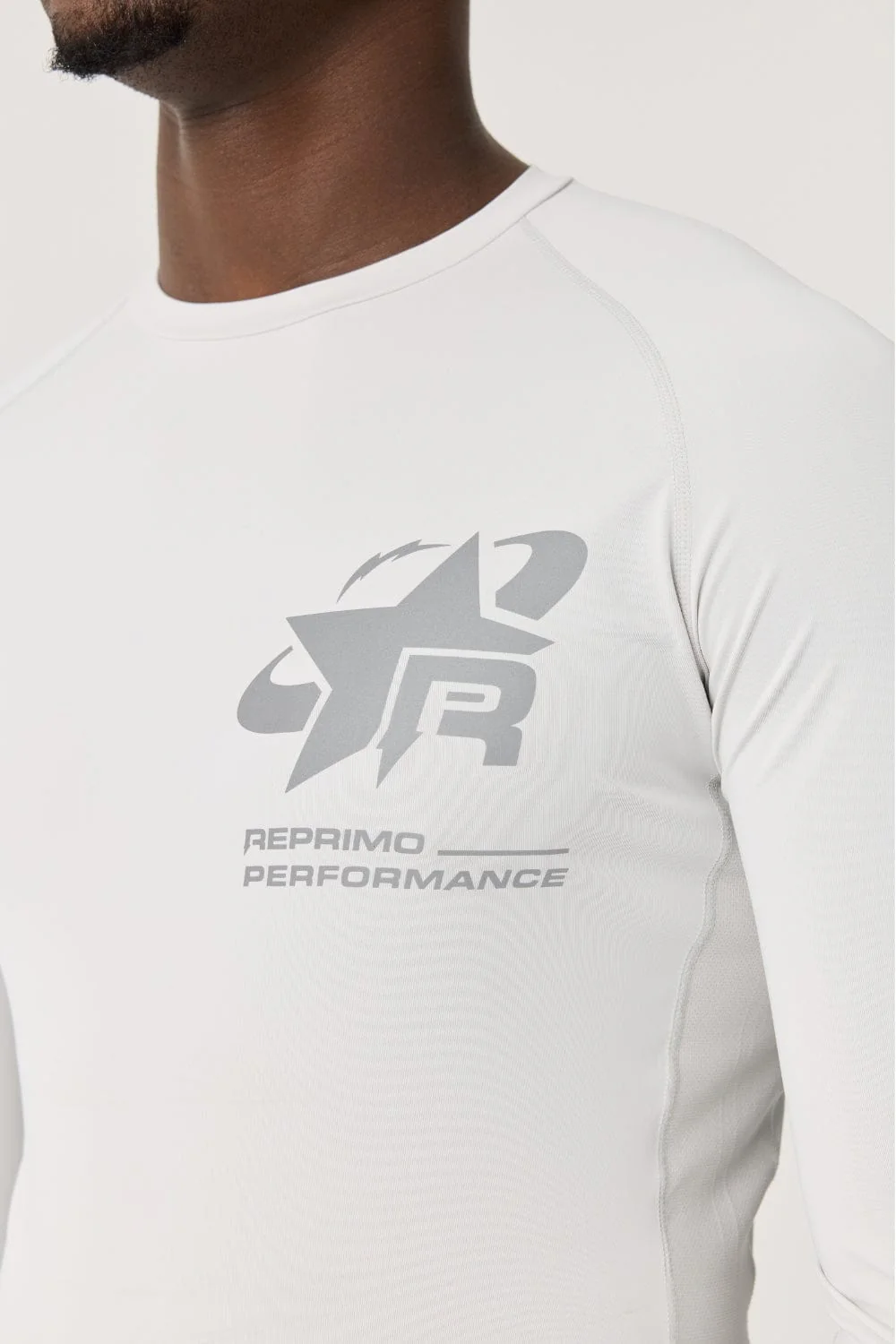 Reprimo Long Sleeve Base-Layer 'Light Grey' - Image 3