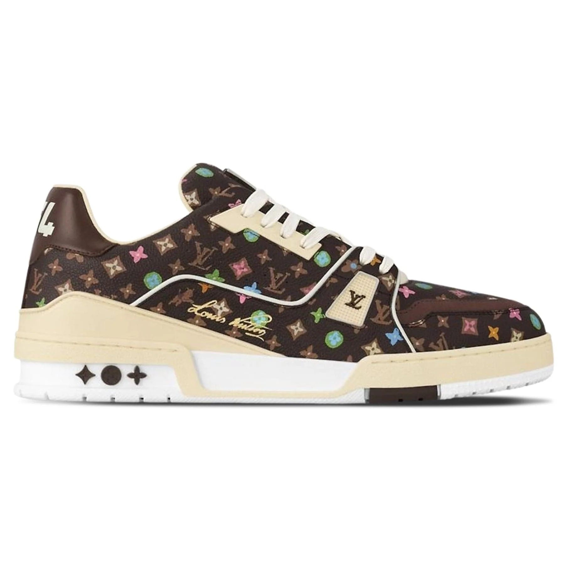 Louis Vuitton x Tyler The Creator Trainer 'Mocha Multi-Colour' - Image 2