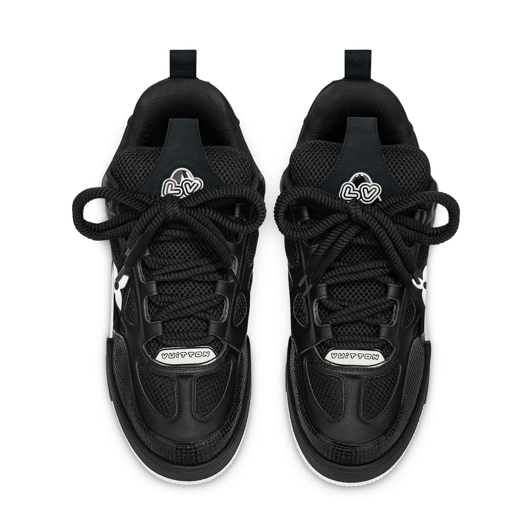 Louis Vuitton LV Skate Sneaker Black White - Image 2