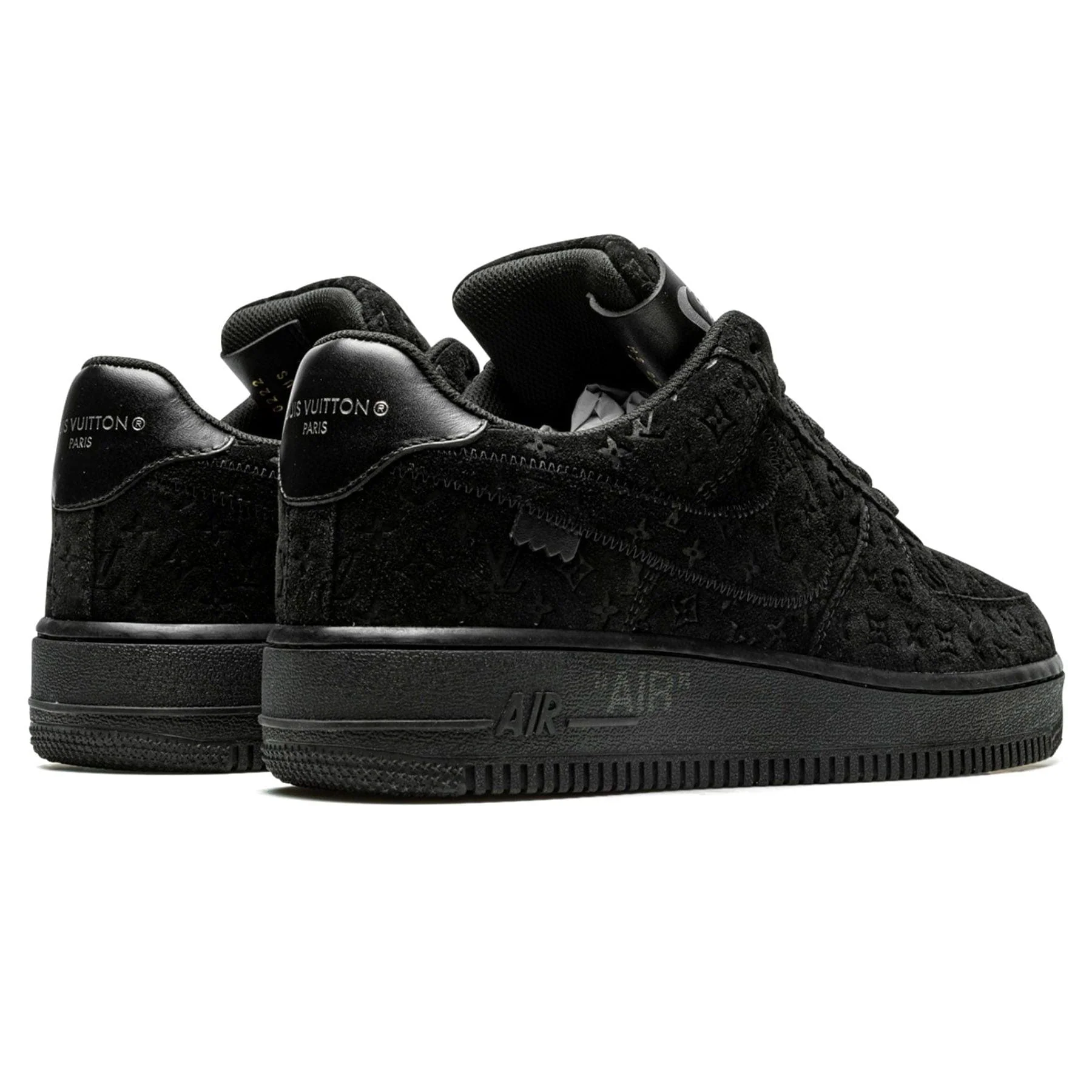 Louis Vuitton Nike Air Force 1 Low By Virgil Abloh Black Anthracite - Image 3