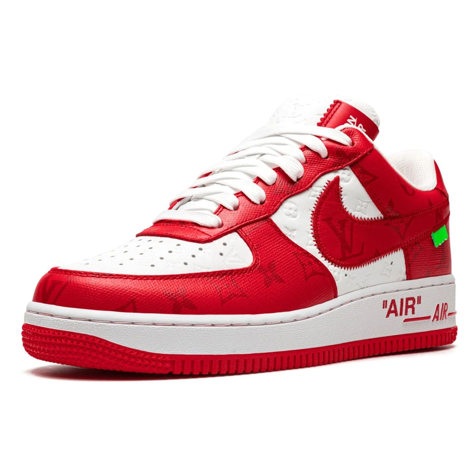 Louis Vuitton Nike Air Force 1 Low By Virgil Abloh White Comet Red - Image 4