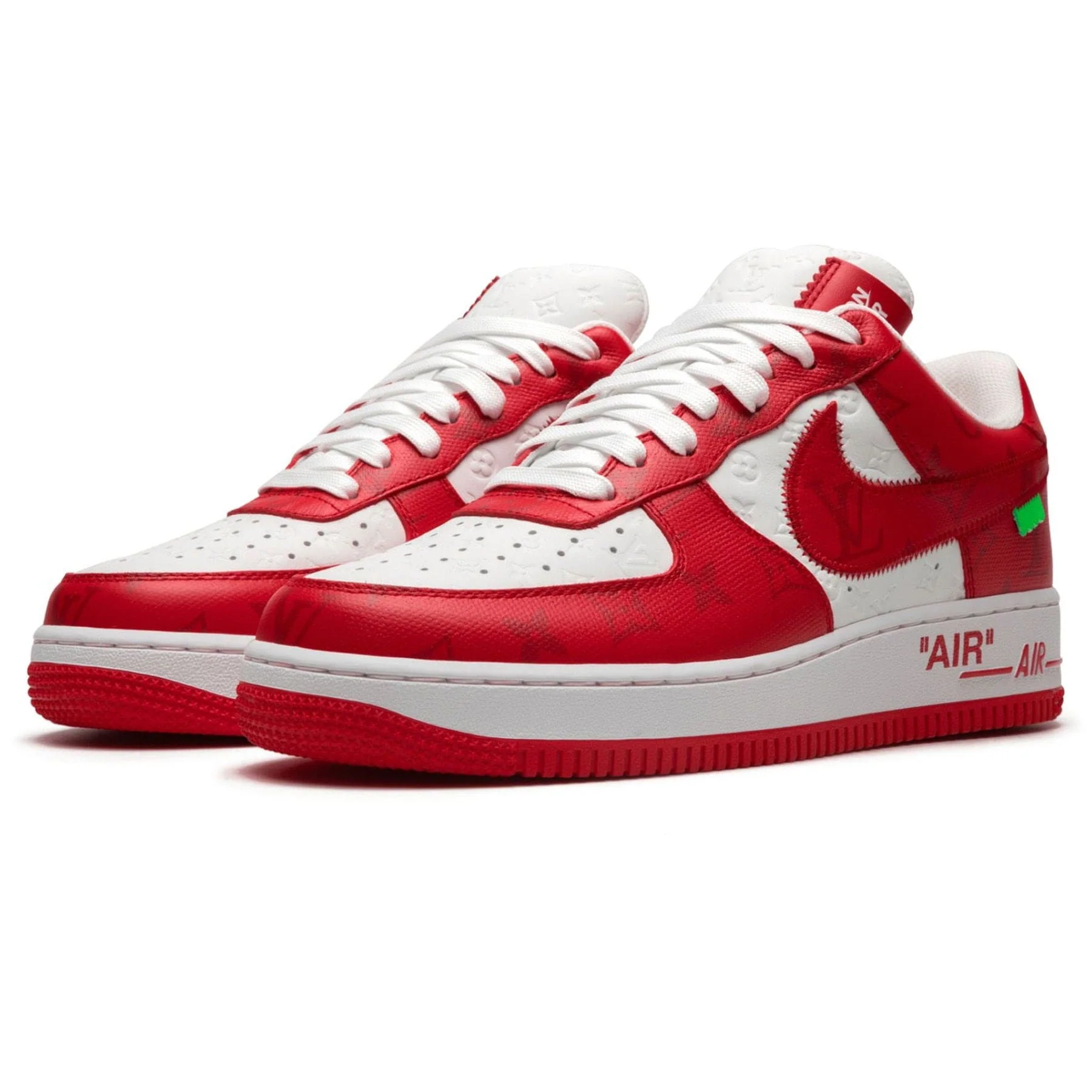 Louis Vuitton Nike Air Force 1 Low By Virgil Abloh White Comet Red - Image 5