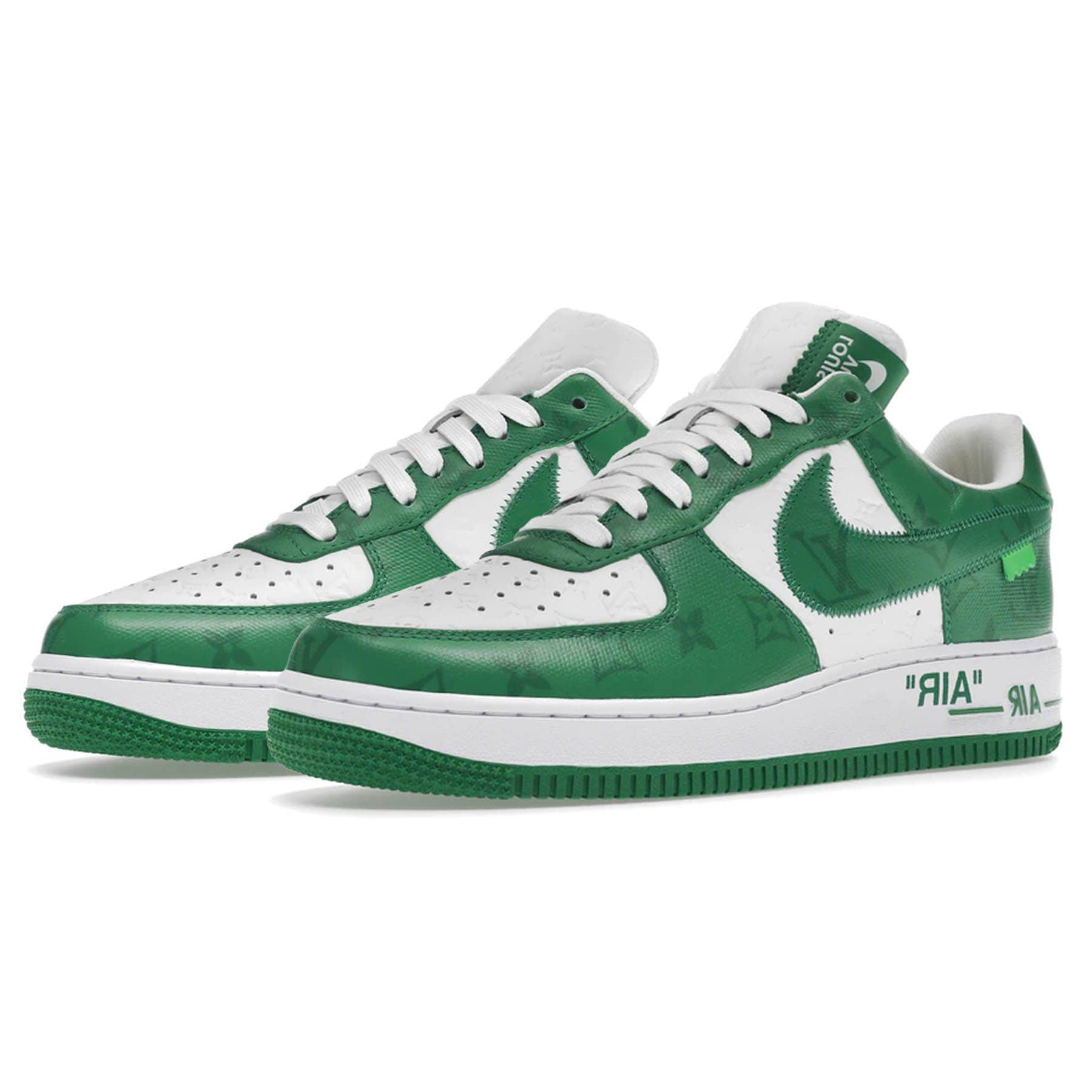 Louis Vuitton Nike Air Force 1 Low By Virgil Abloh White Green - Image 2