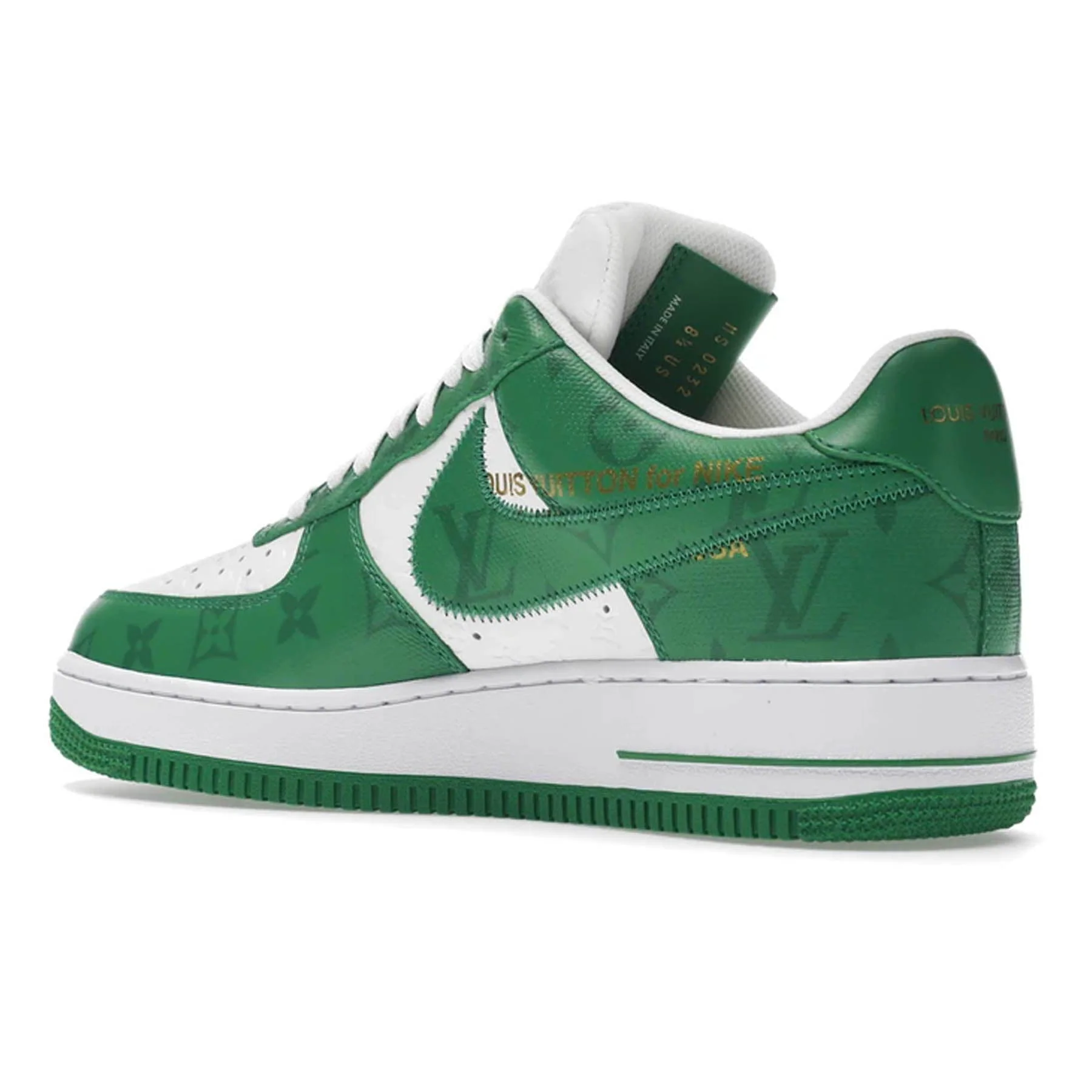 Louis Vuitton Nike Air Force 1 Low By Virgil Abloh White Green - Image 3