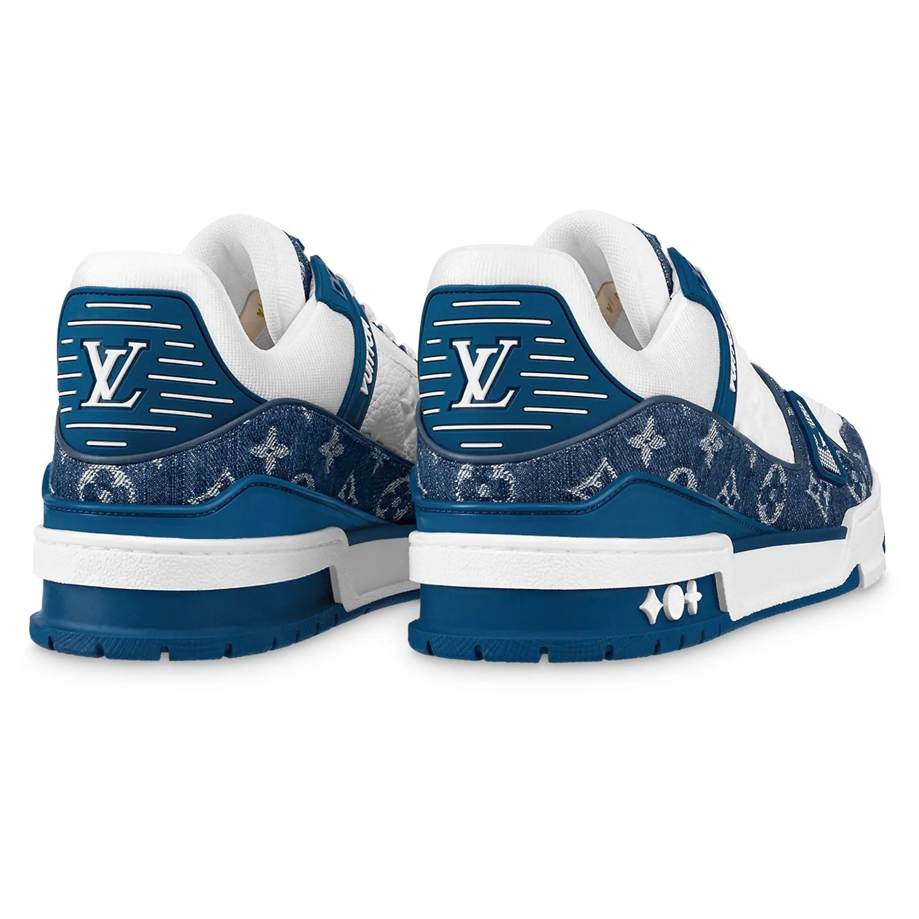 Louis Vuitton Trainer Low 'Monogram Denim' Blue - Image 3