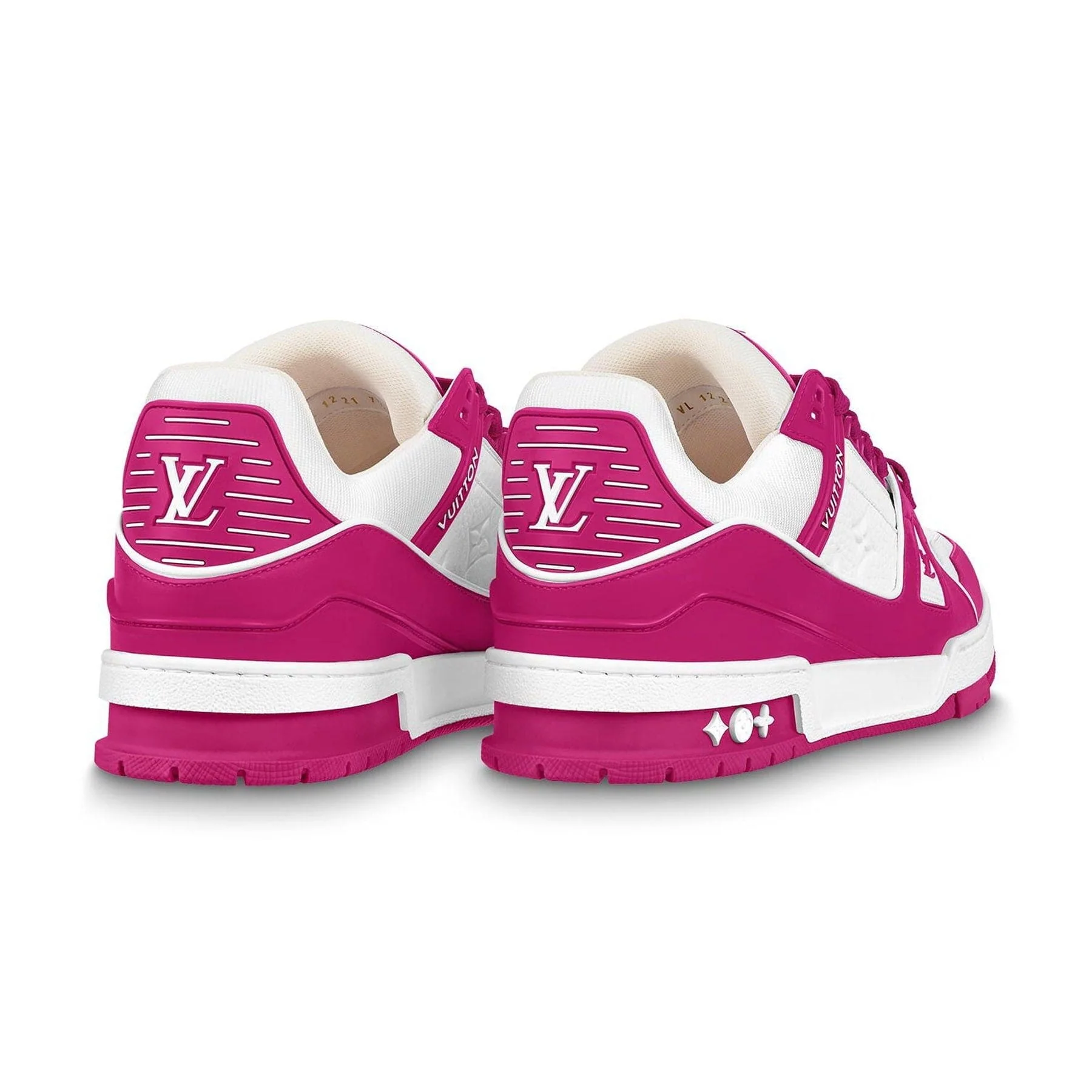 Louis Vuitton Trainer Low White Fuchsia - Image 4