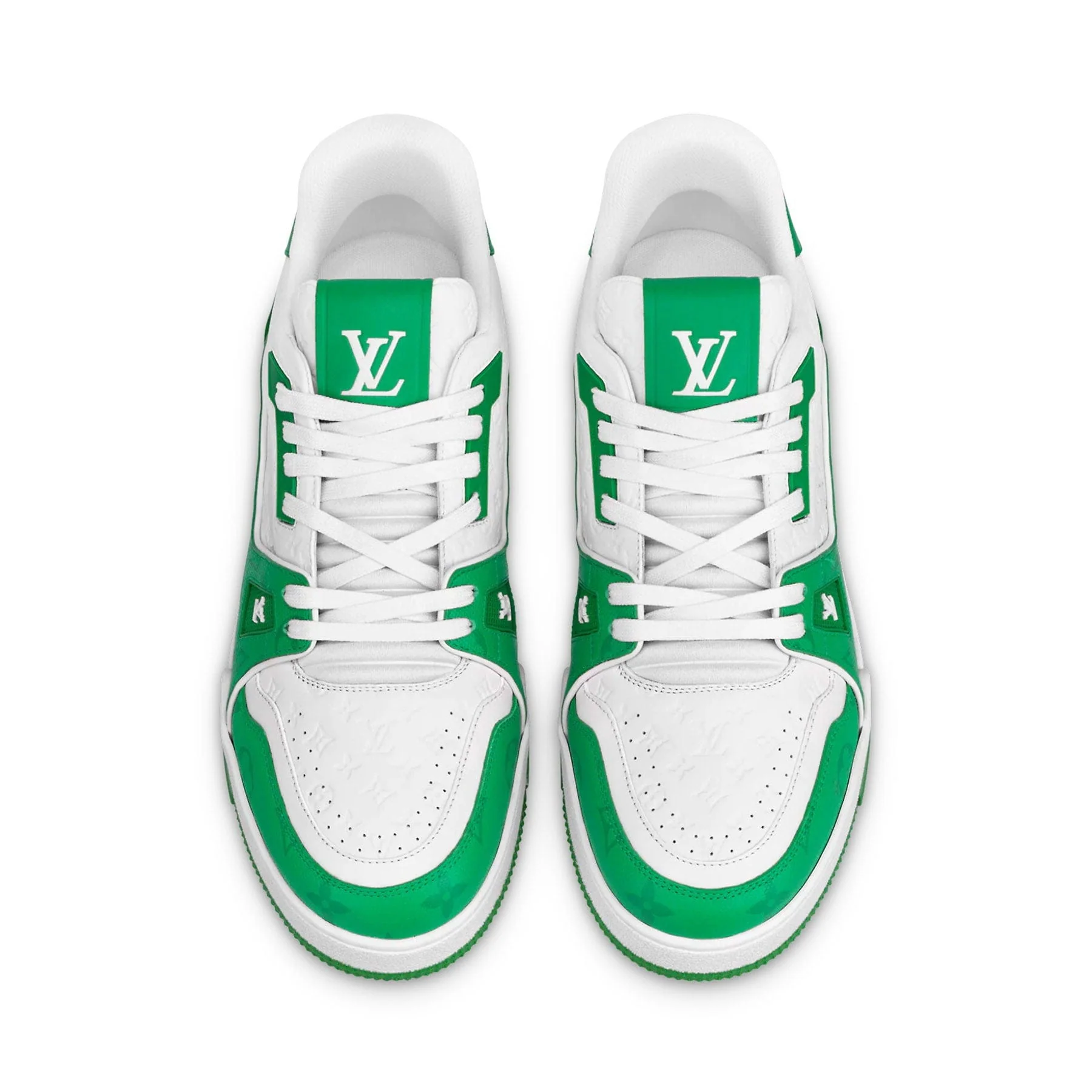 Louis Vuitton Trainer Low White Green - Image 2