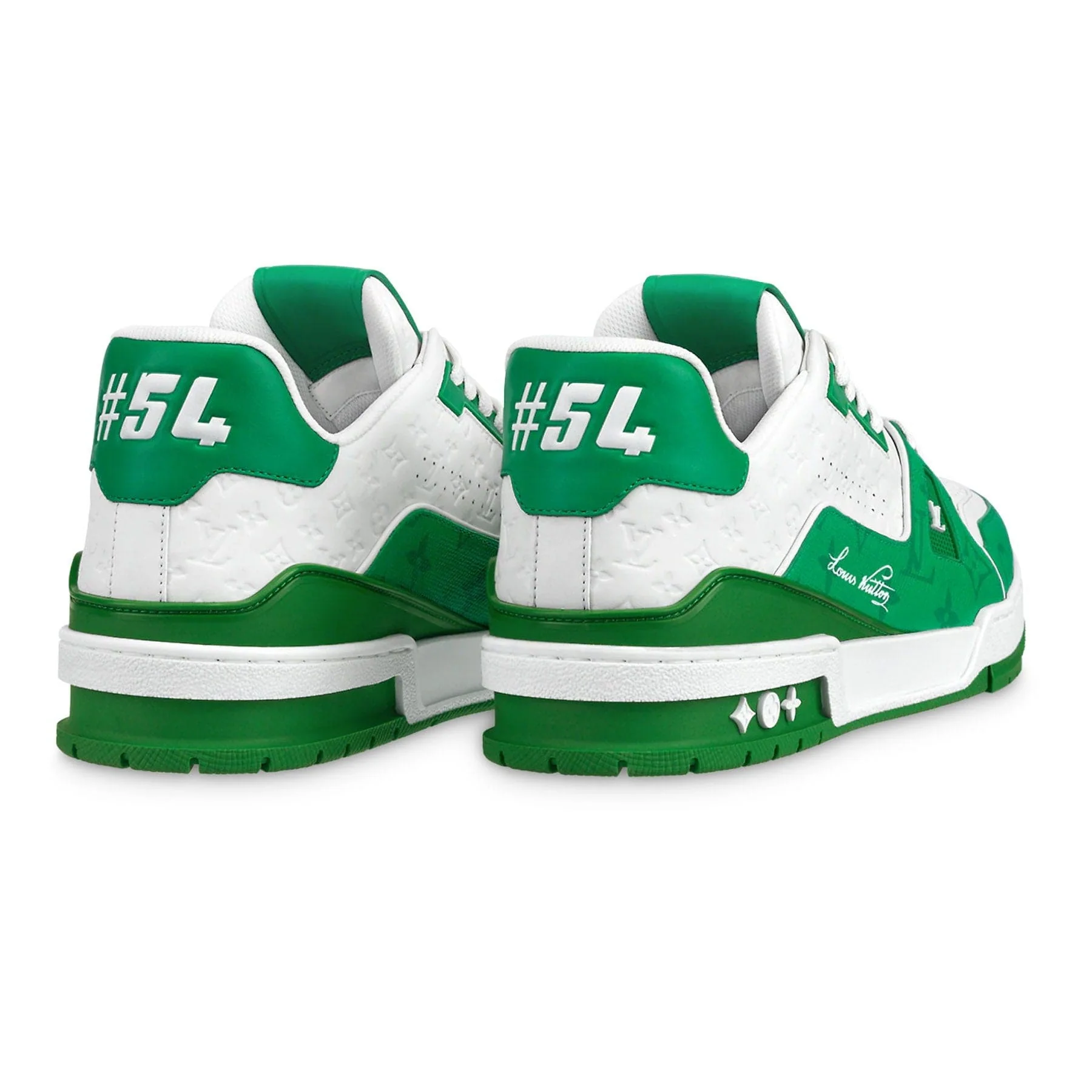 Louis Vuitton Trainer Low White Green - Image 3