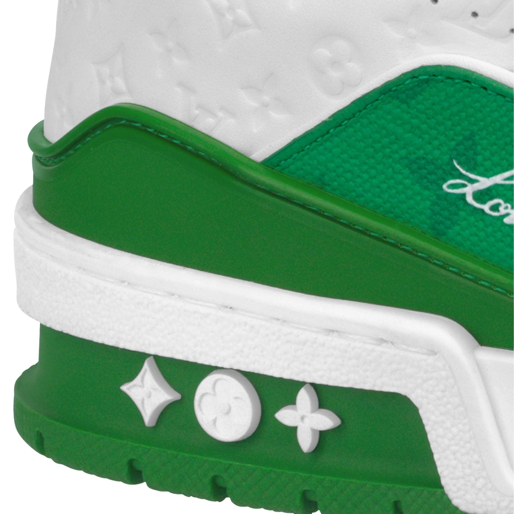 Louis Vuitton Trainer Low White Green - Image 5