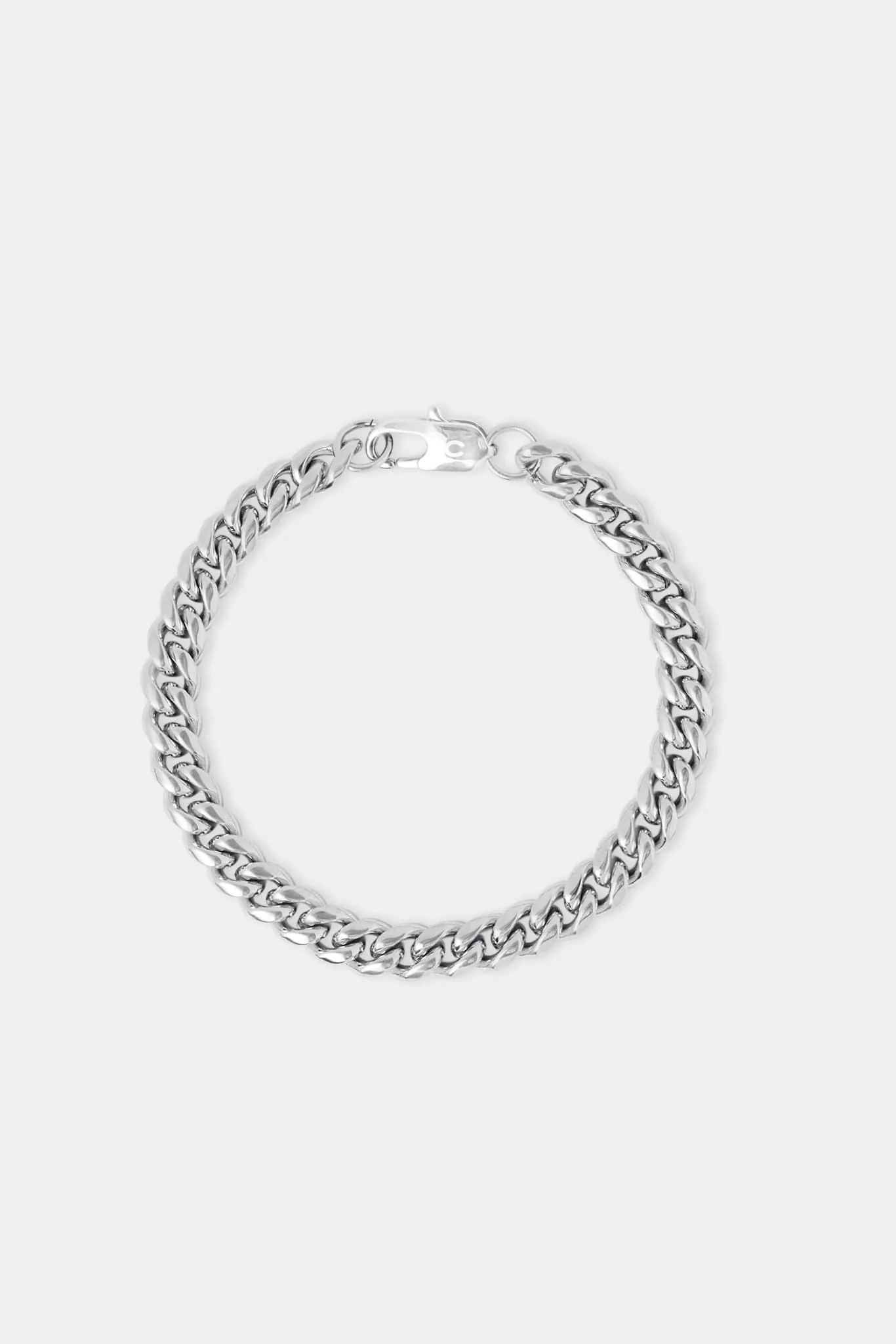 Cernucci Miami Cuban Bracelet - 8mm - White - Image 2