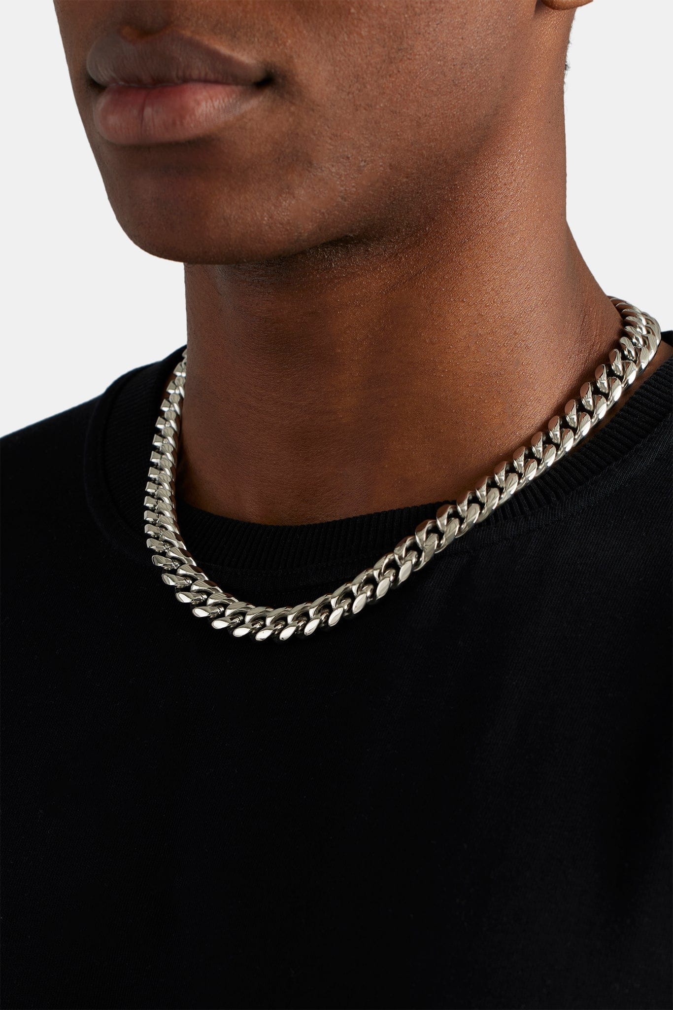 Cernucci Miami Cuban Link Chain - 12mm - White - Image 3
