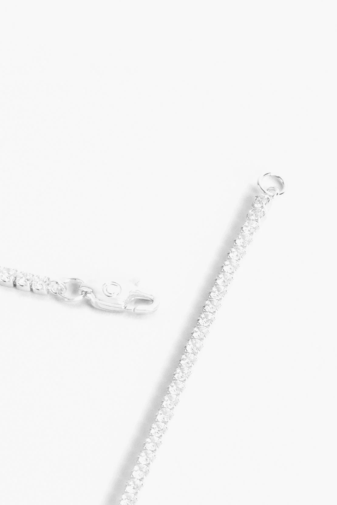Cernucci Micro Tennis Bracelet - 2.5mm - White - Image 3