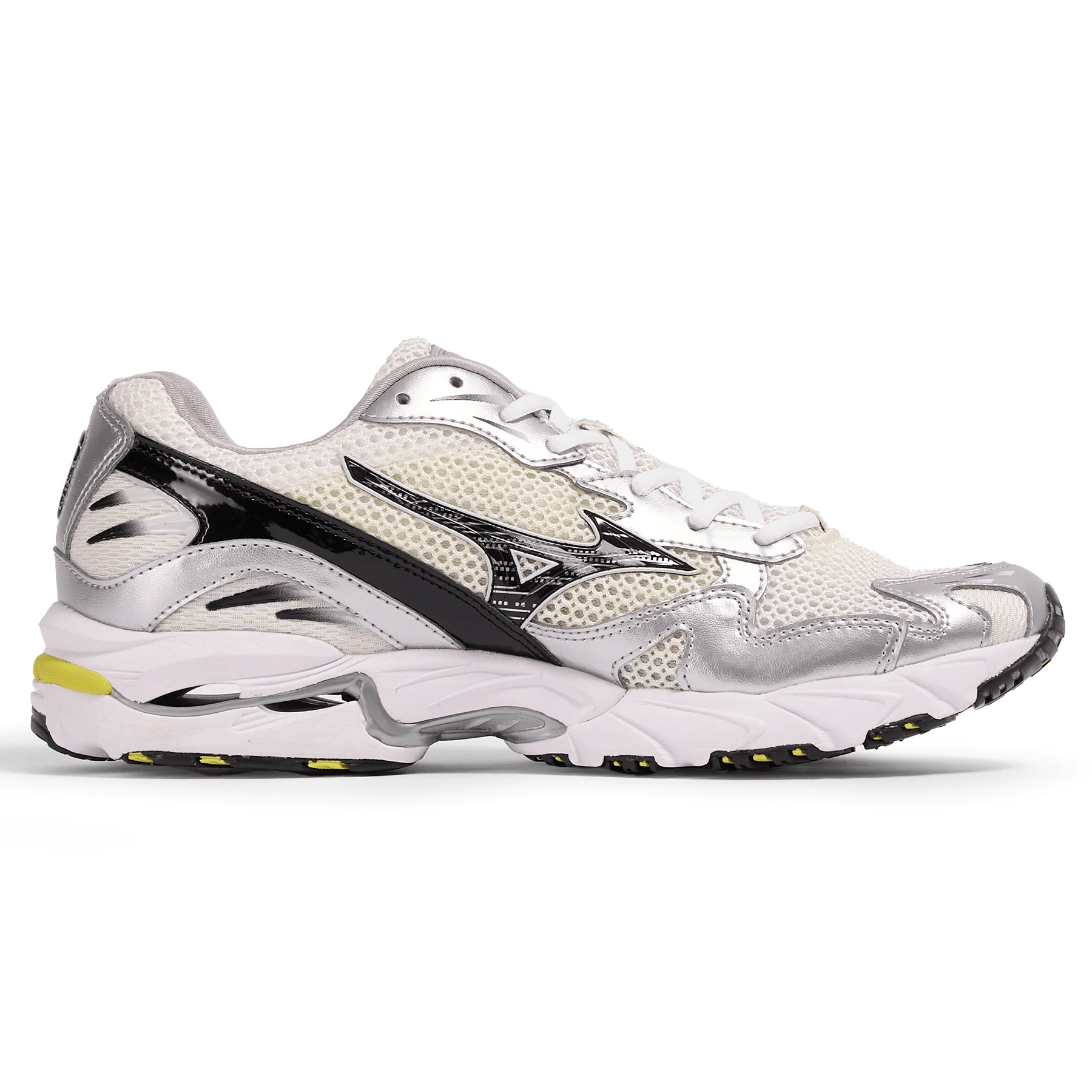 Mizuno Wave Rider 10 Sport 'Snow White Black Sylvan Green' - Image 2