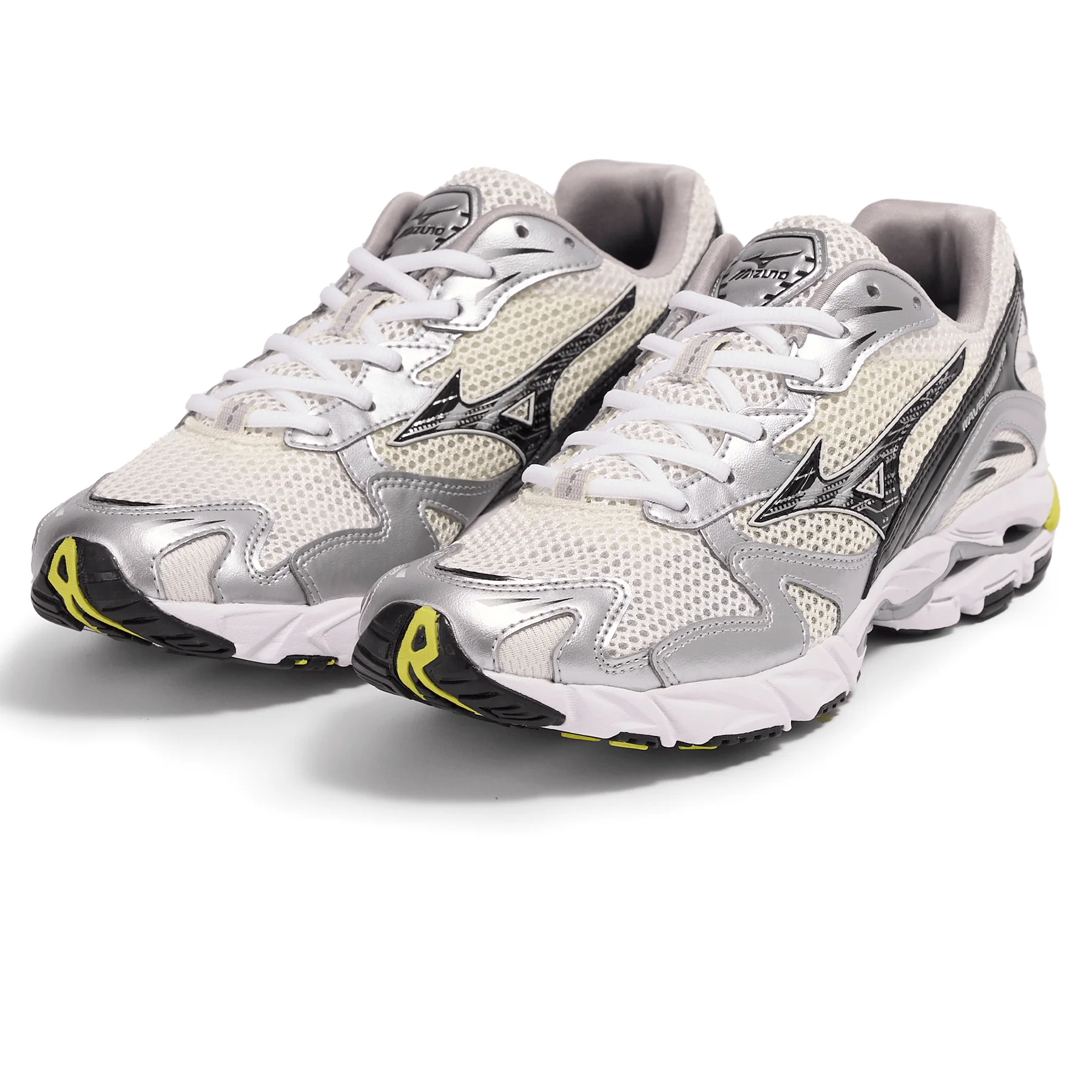 Mizuno Wave Rider 10 Sport 'Snow White Black Sylvan Green' - Image 3