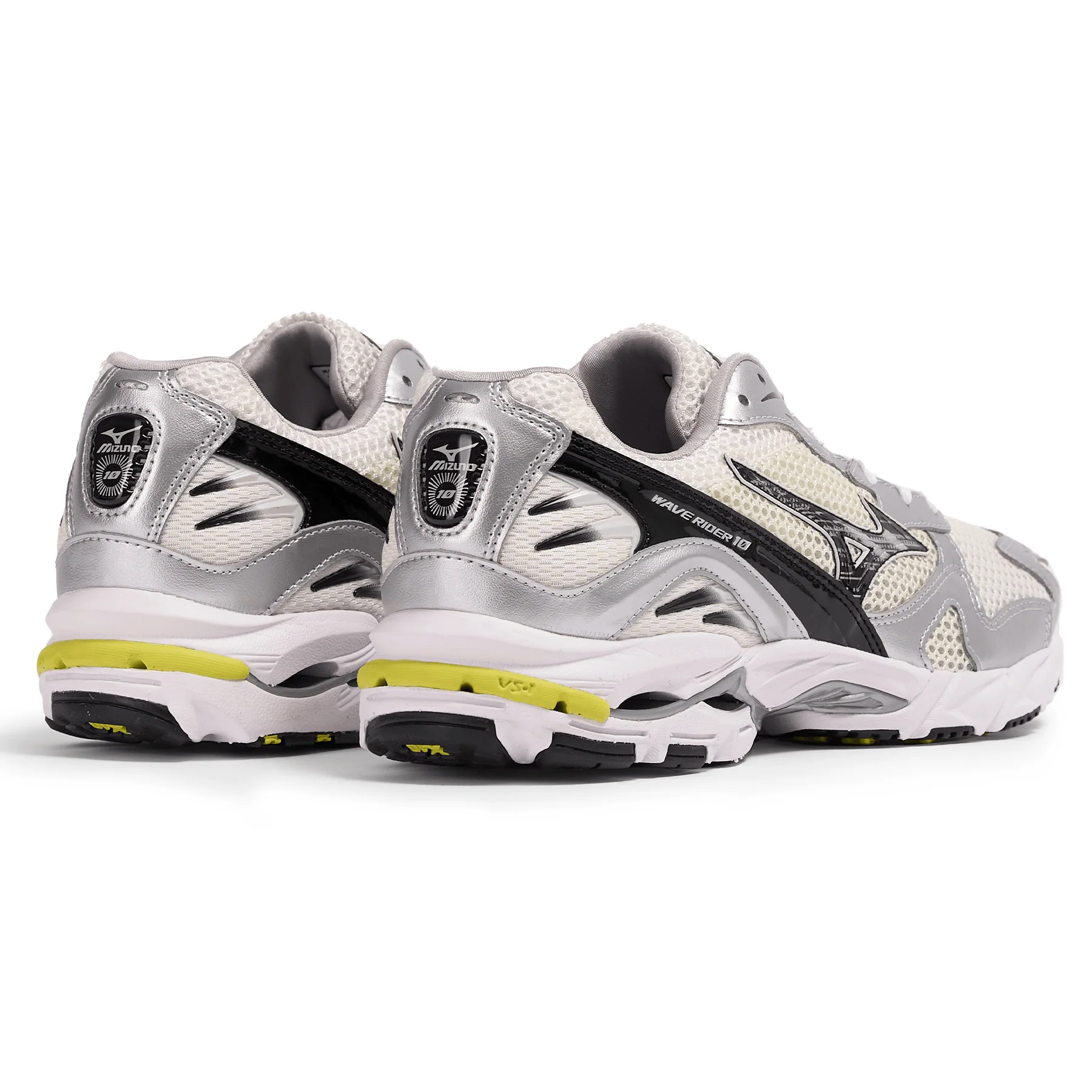 Mizuno Wave Rider 10 Sport 'Snow White Black Sylvan Green' - Image 4