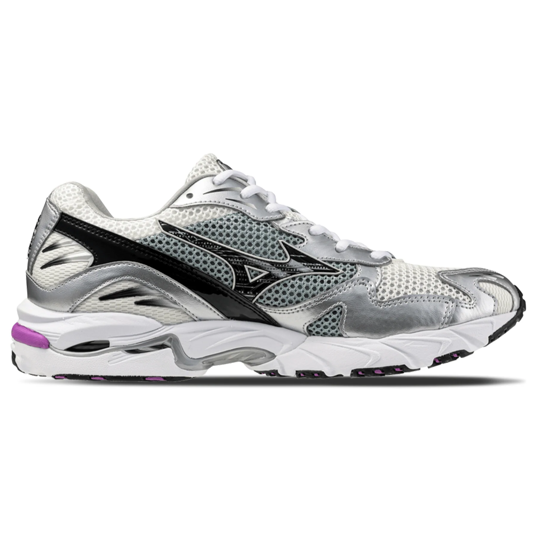Mizuno Wave Rider 10 Sport 'Snow White Black Slate' - Image 2