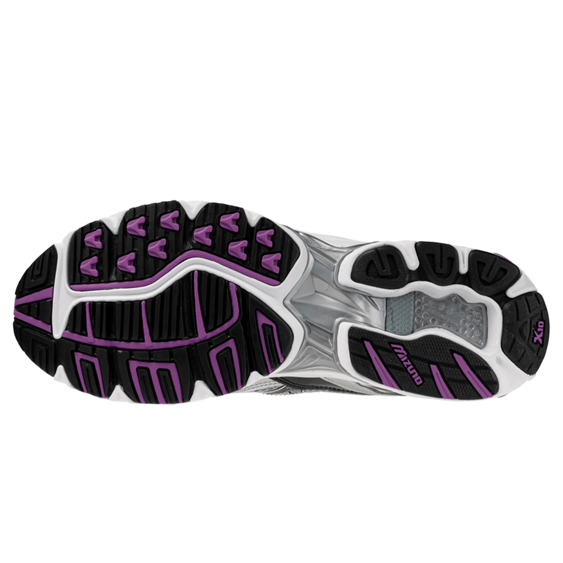 Mizuno Wave Rider 10 Sport 'Snow White Black Slate' - Image 4