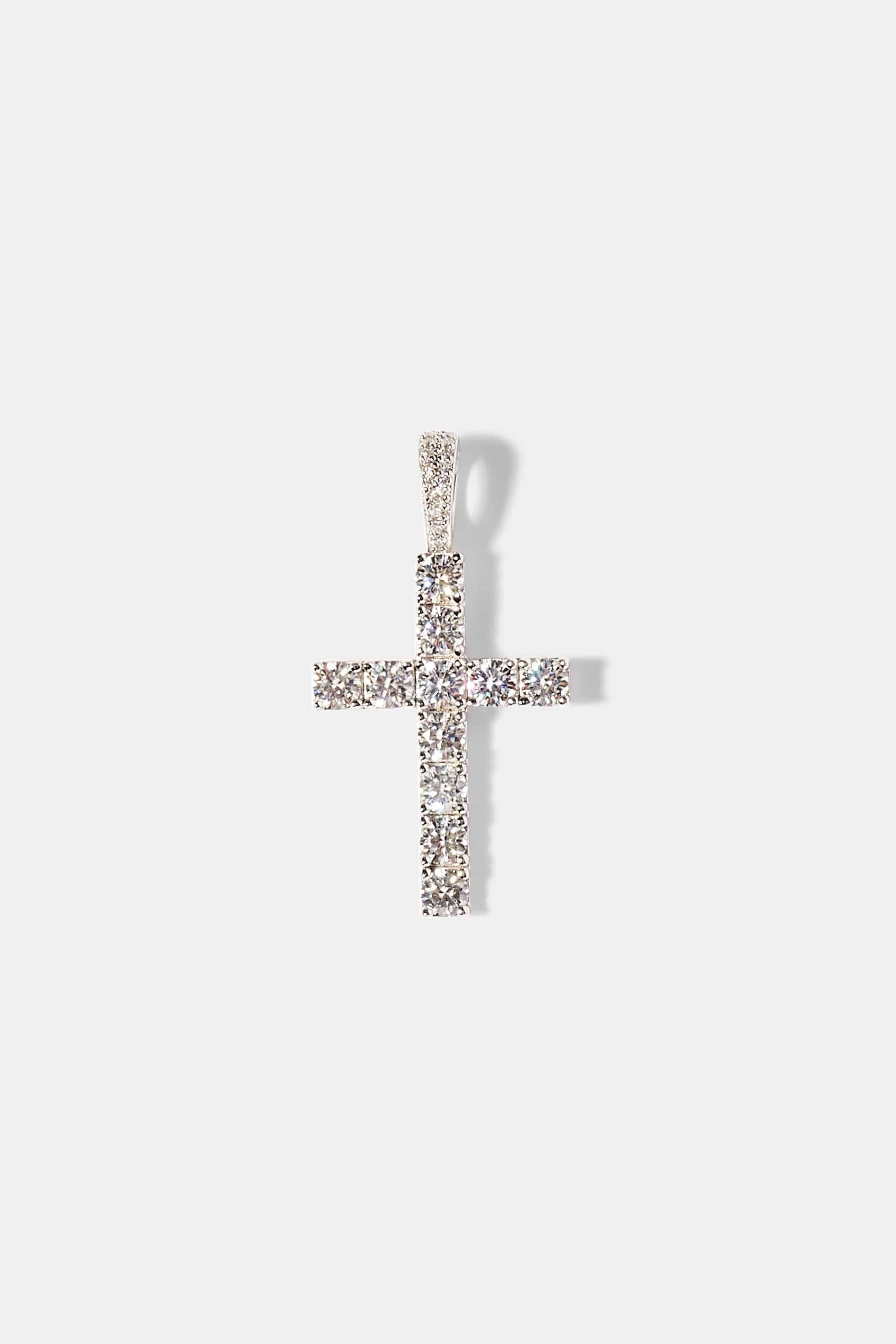 Cernucci Moissanite Cross Pendant - 30mm - Image 2