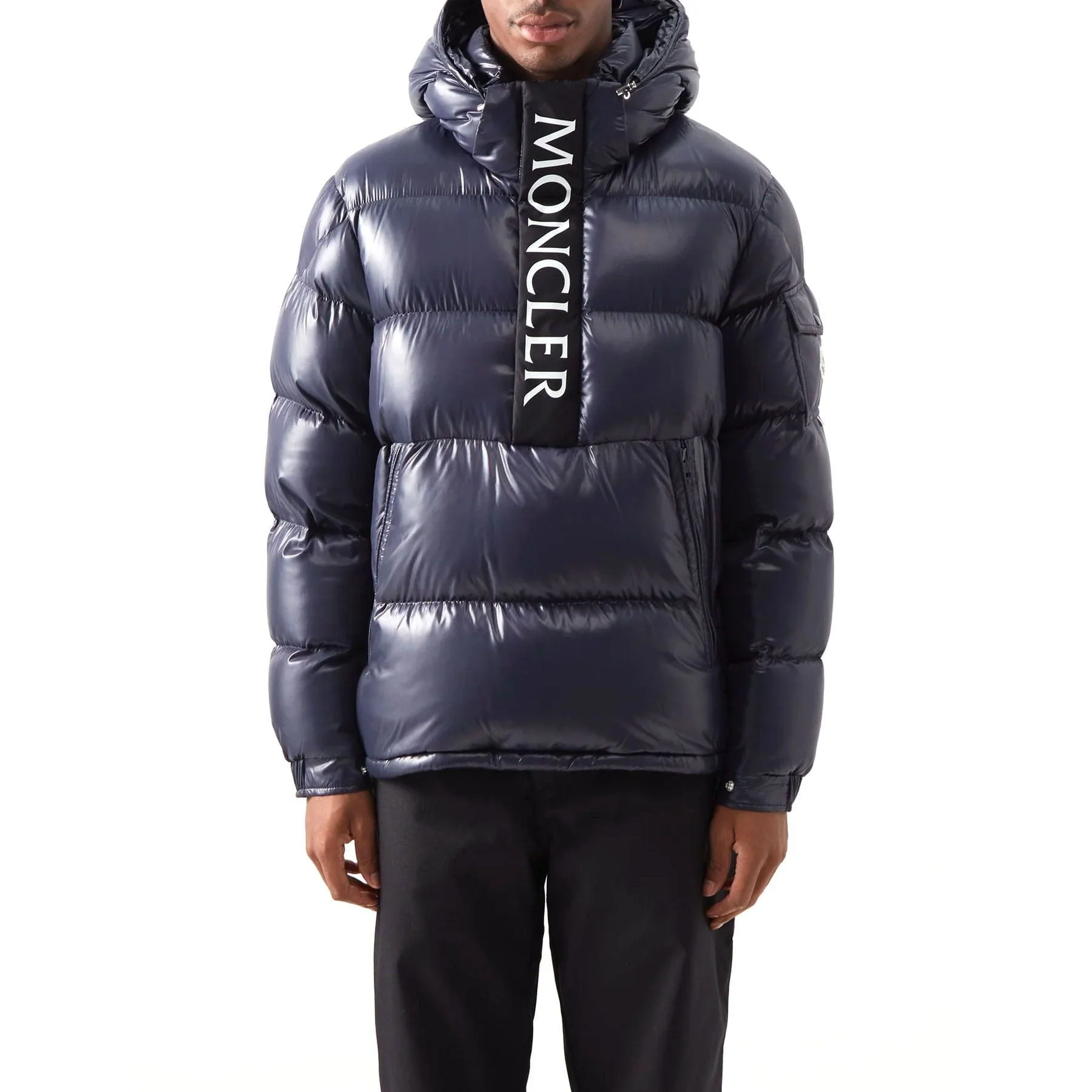 MONCLER Maury hooded half-zip down coat - Image 2