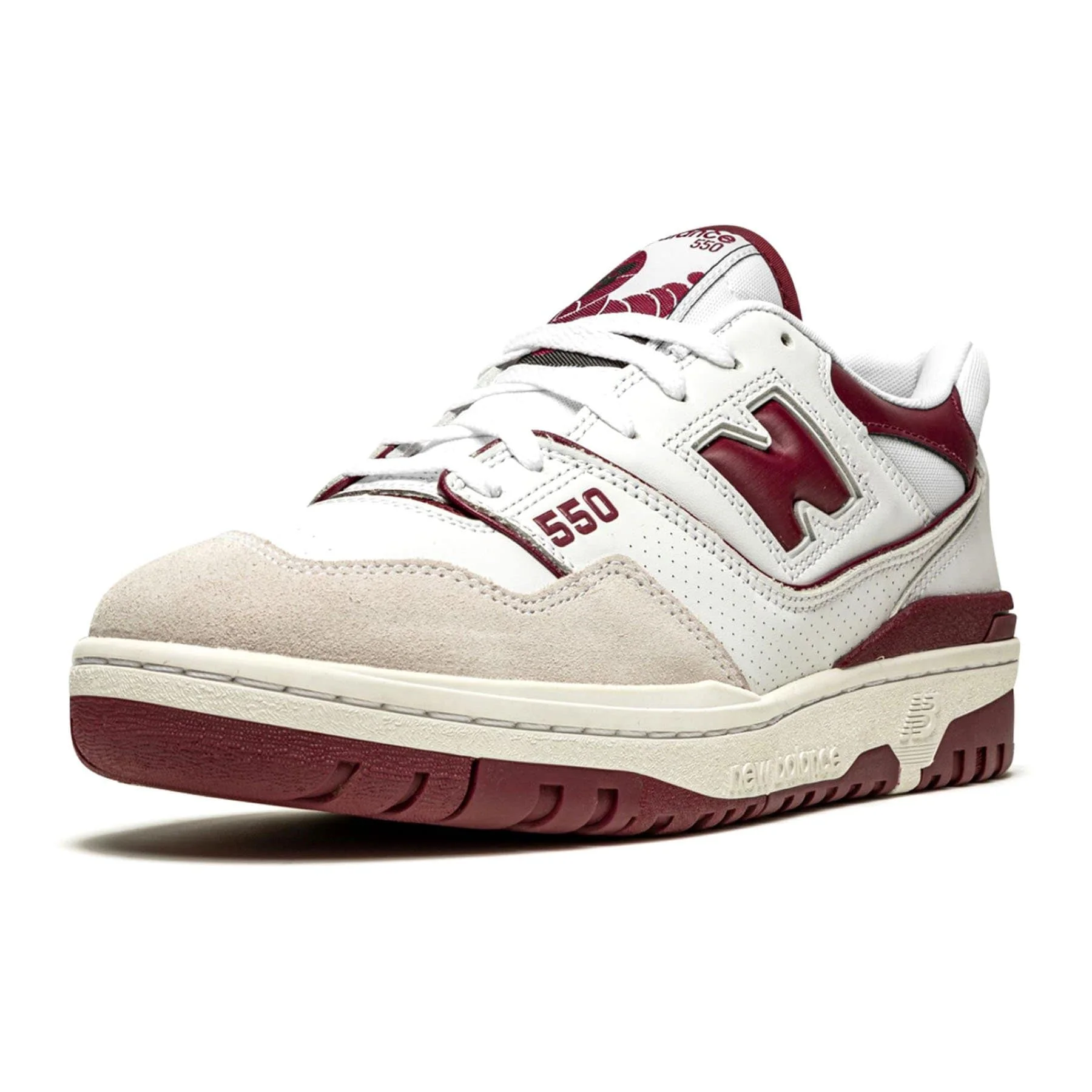 New Balance 550 Sea Salt Burgundy - Image 4