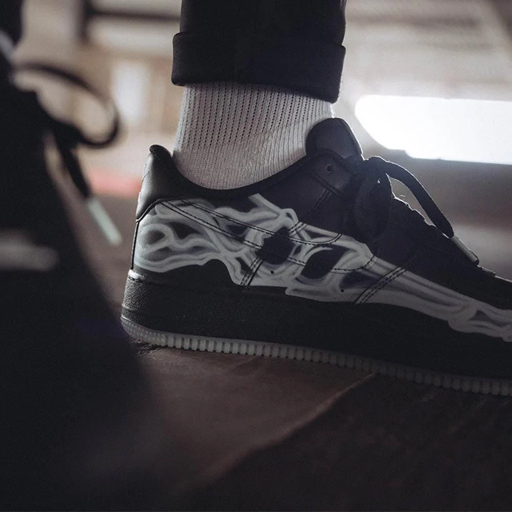 Nike Air Force 1 '07 QS 'Black Skeleton' - Image 6